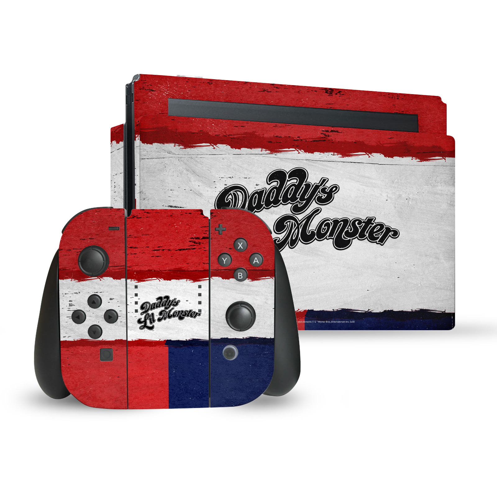 OFFICIAL SUICIDE SQUAD 2016 GRAPHICS VINYL SKIN DECAL FOR NINTENDO SWITCH BUNDLE