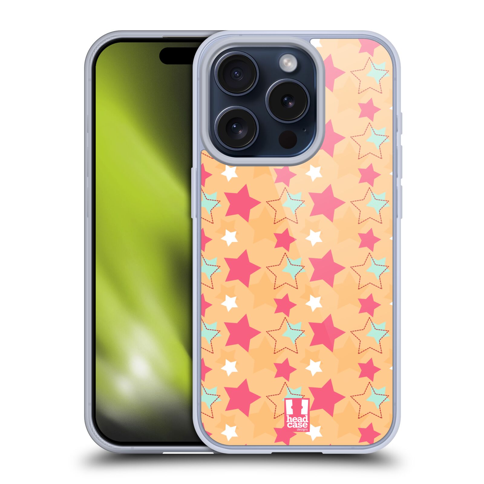 HEAD CASE DESIGNS STARS PATTERNS GEL CASE COMPATIBLE WITH APPLE iPHONE/MAGSAFE - Picture 8 of 13