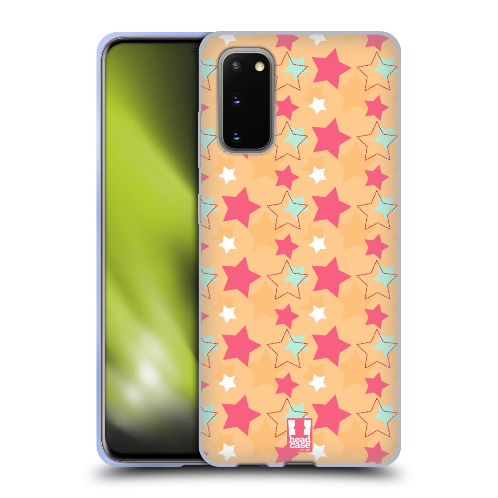 HEAD CASE DESIGNS STARS PATTERNS SOFT GEL CASE FOR SAMSUNG PHONES 1