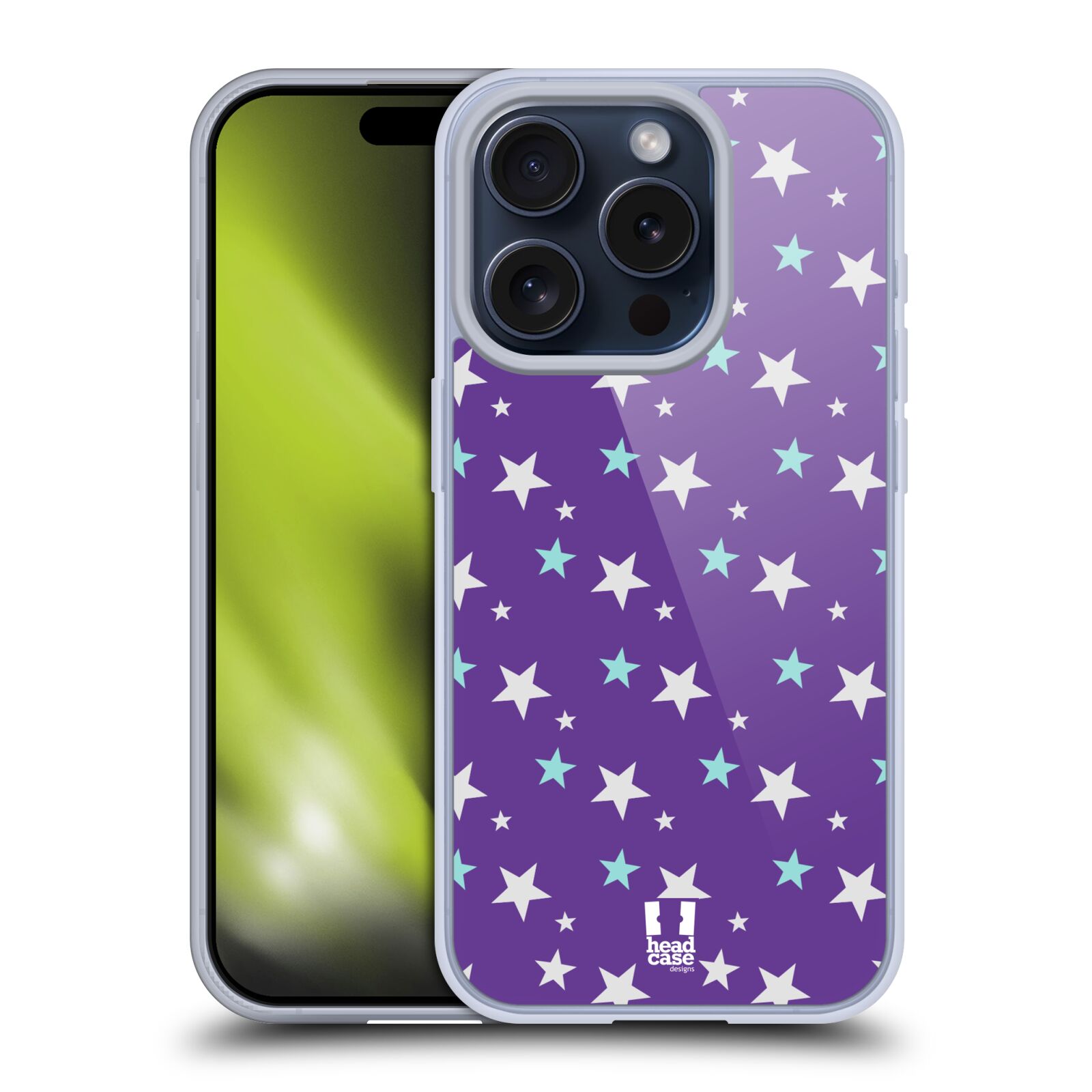 HEAD CASE DESIGNS STARS PATTERNS GEL CASE COMPATIBLE WITH APPLE iPHONE/MAGSAFE - Picture 12 of 13