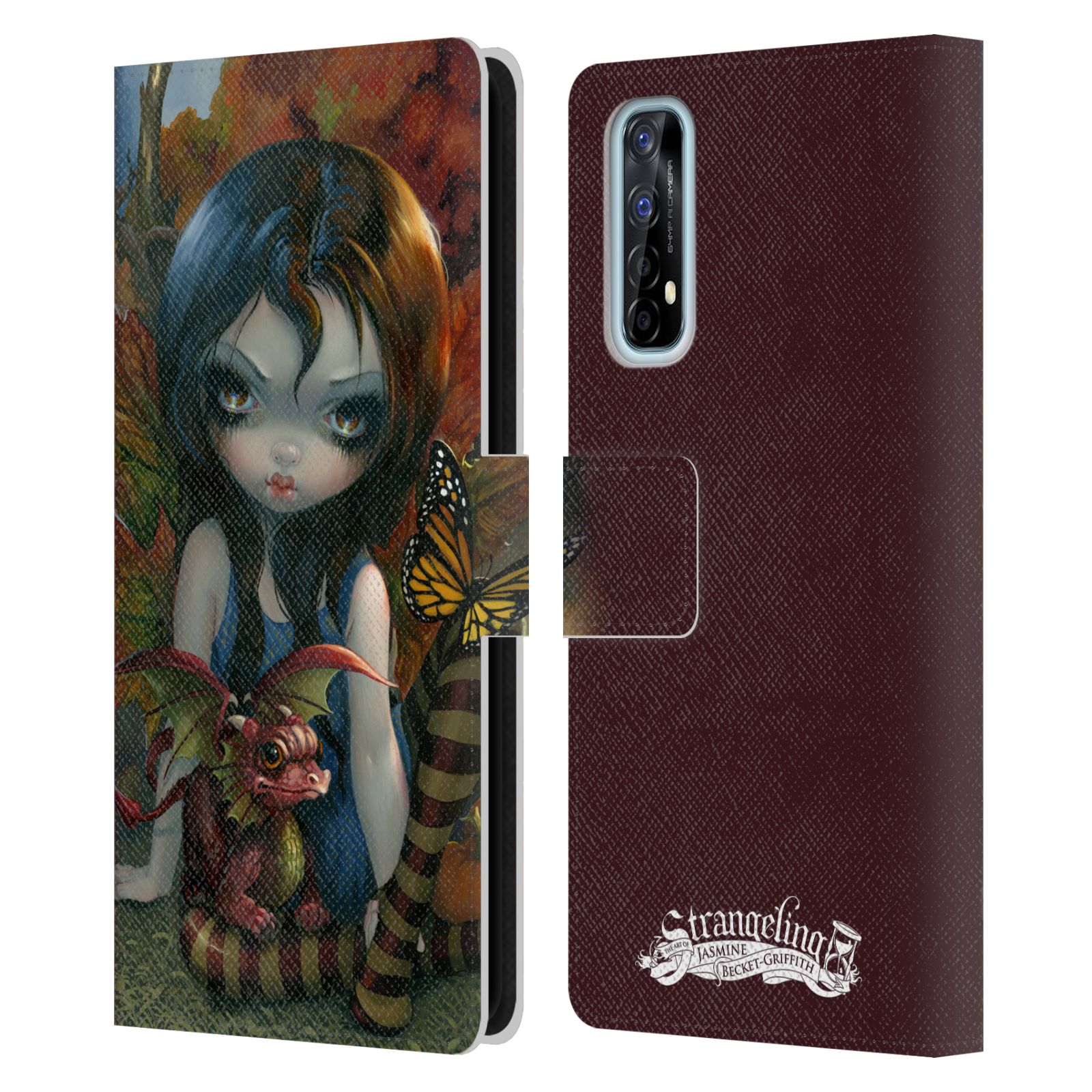OFFICIAL STRANGELING DRAGON LEATHER BOOK WALLET CASE COVER FOR REALME PHONES - Picture 7 of 15