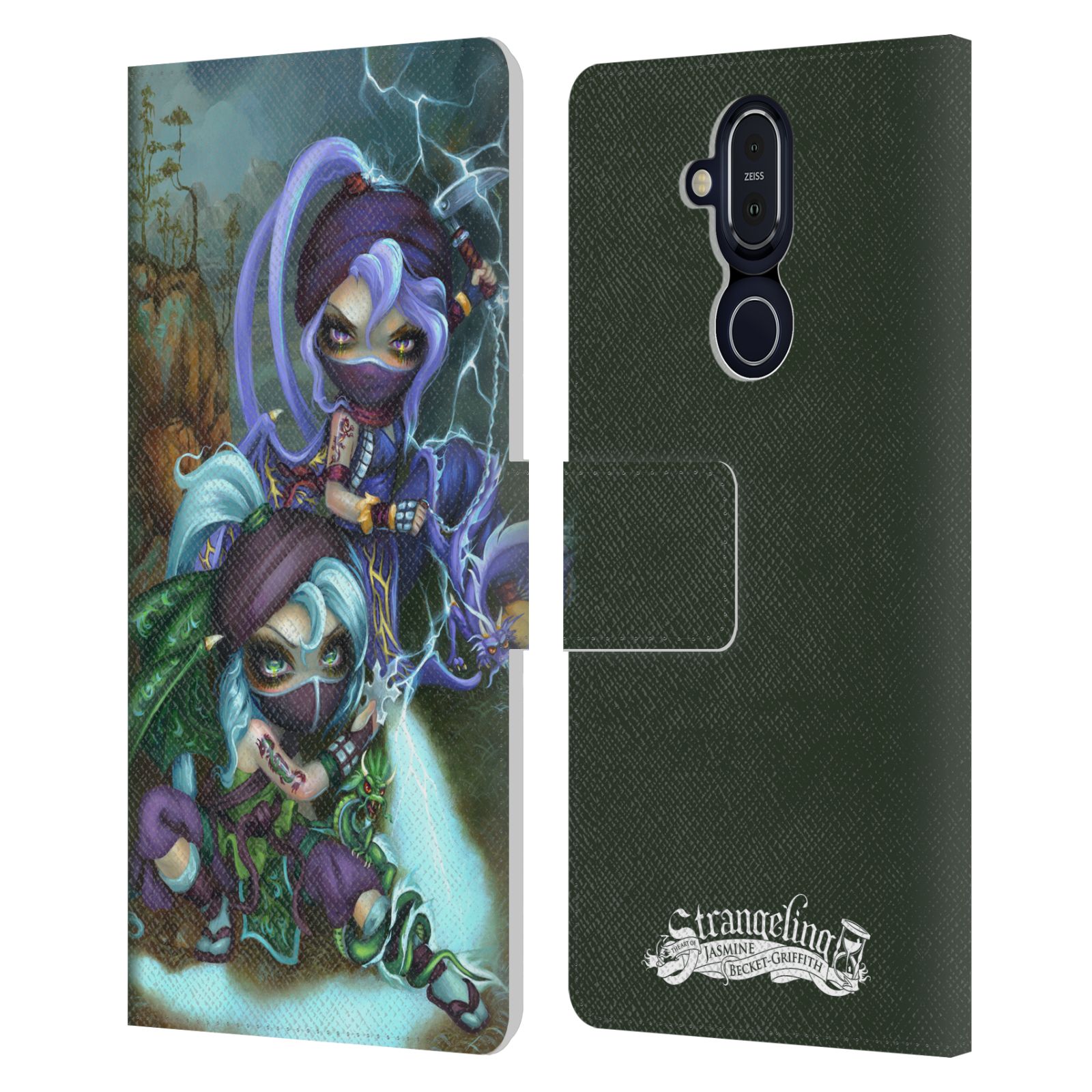 OFFICIAL STRANGELING DRAGON LEATHER BOOK WALLET CASE FOR MICROSOFT NOKIA PHONES - Picture 13 of 15