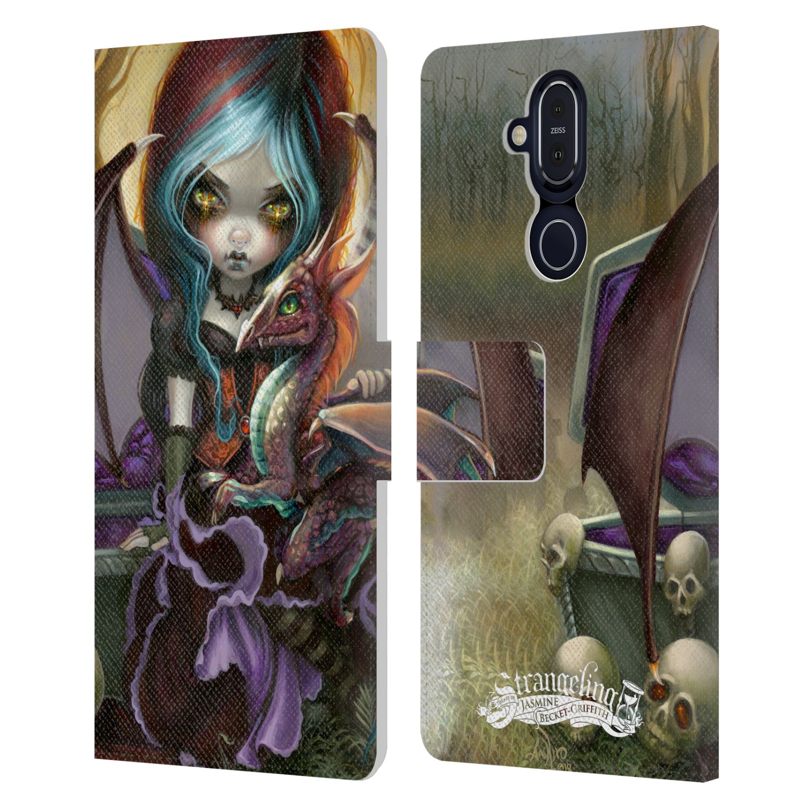 OFFICIAL STRANGELING DRAGON LEATHER BOOK WALLET CASE FOR MICROSOFT NOKIA PHONES - Picture 15 of 15