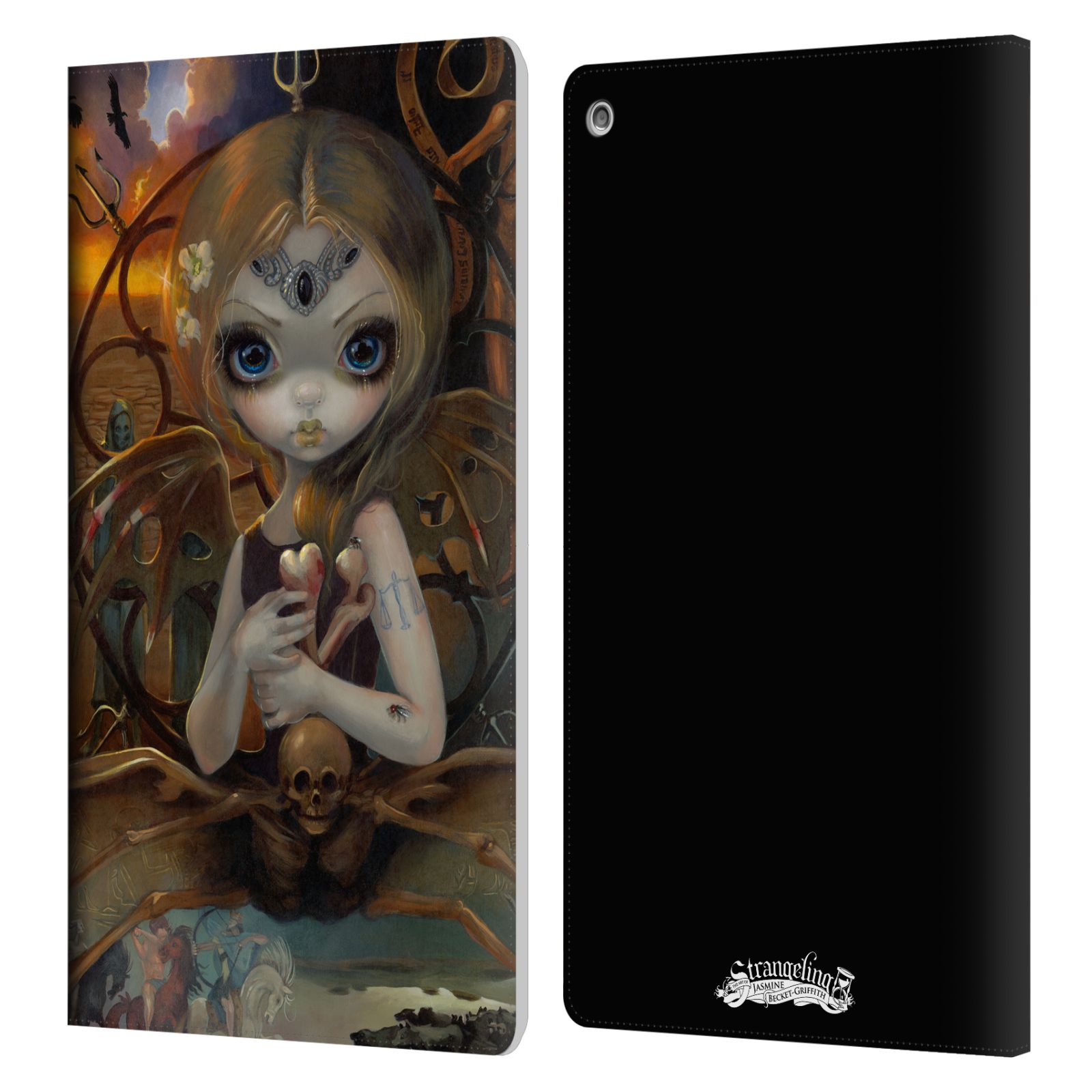 OFFICIAL STRANGELING SURREALISM LEATHER BOOK WALLET CASE COVER FOR AMAZON FIRE - Picture 10 of 16