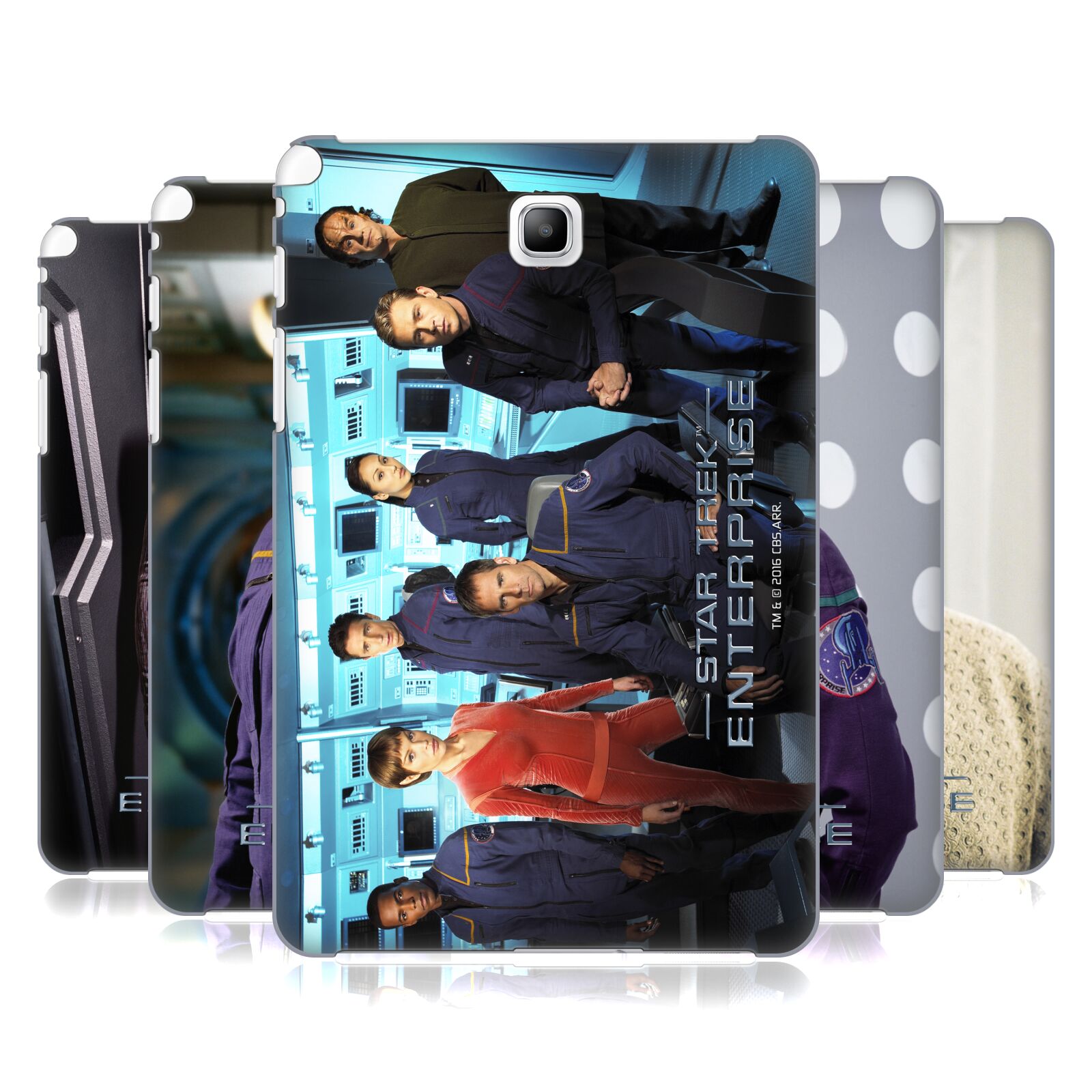 OFFICIAL STAR TREK ICONIC CHARACTERS ENT HARD BACK CASE FOR SAMSUNG TABLETS 1