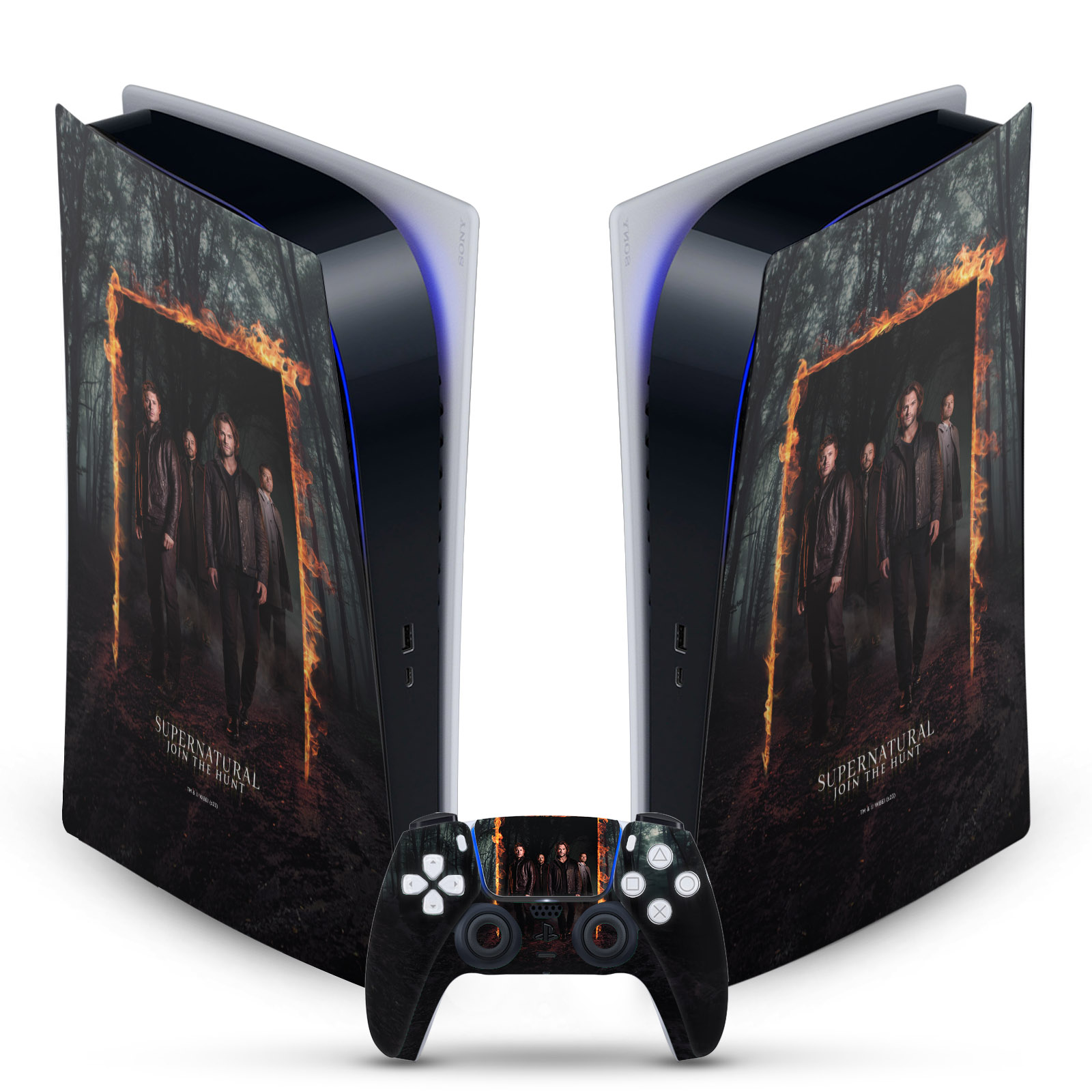 OFFICIAL SUPERNATURAL KEY ART VINYL SKIN FOR SONY PS5 DIGITAL EDITION BUNDLE