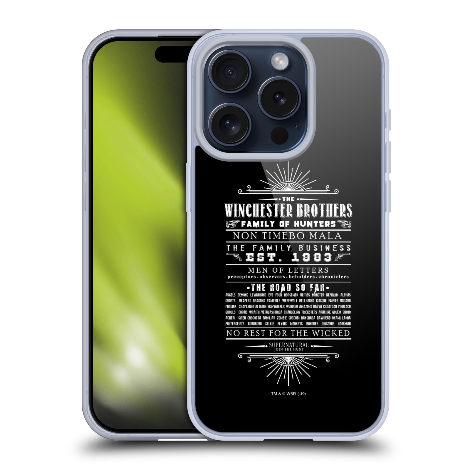 OFFICIEL SUPERNATURAL VECTEURS ÉTUI COQUE EN GEL POUR APPLE iPHONE TÉLÉPHONES - Photo 12 sur 13