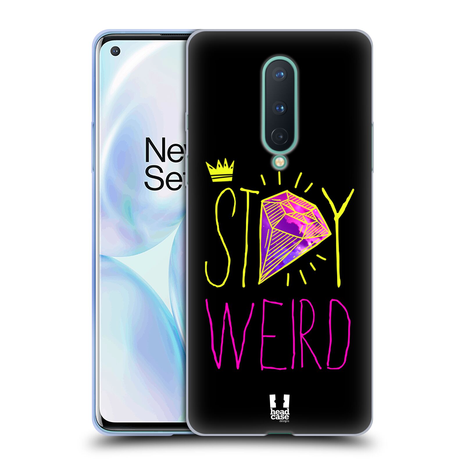 FUNDA HEAD CASE DESIGNS STAY WEIRD GEL SUAVE PARA TELÉFONOS MÓVILES GOOGLE ONEPLUS - Imagen 11 de 17