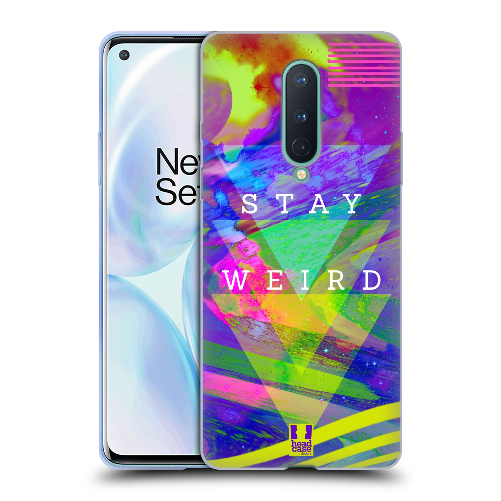 FUNDA HEAD CASE DESIGNS STAY WEIRD GEL SUAVE PARA TELÉFONOS MÓVILES GOOGLE ONEPLUS - Imagen 12 de 17
