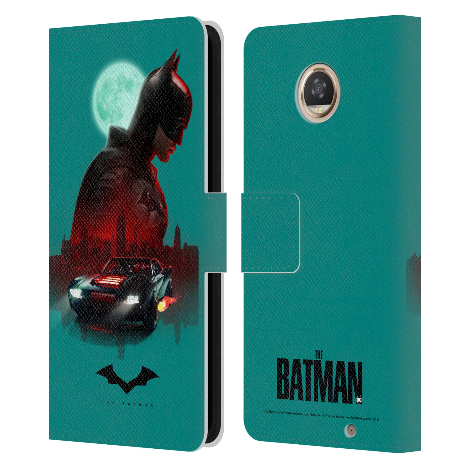 OFFICIAL THE BATMAN NEO-NOIR GRAPHICS LEATHER BOOK CASE FOR MOTOROLA PHONES - Picture 11 of 21