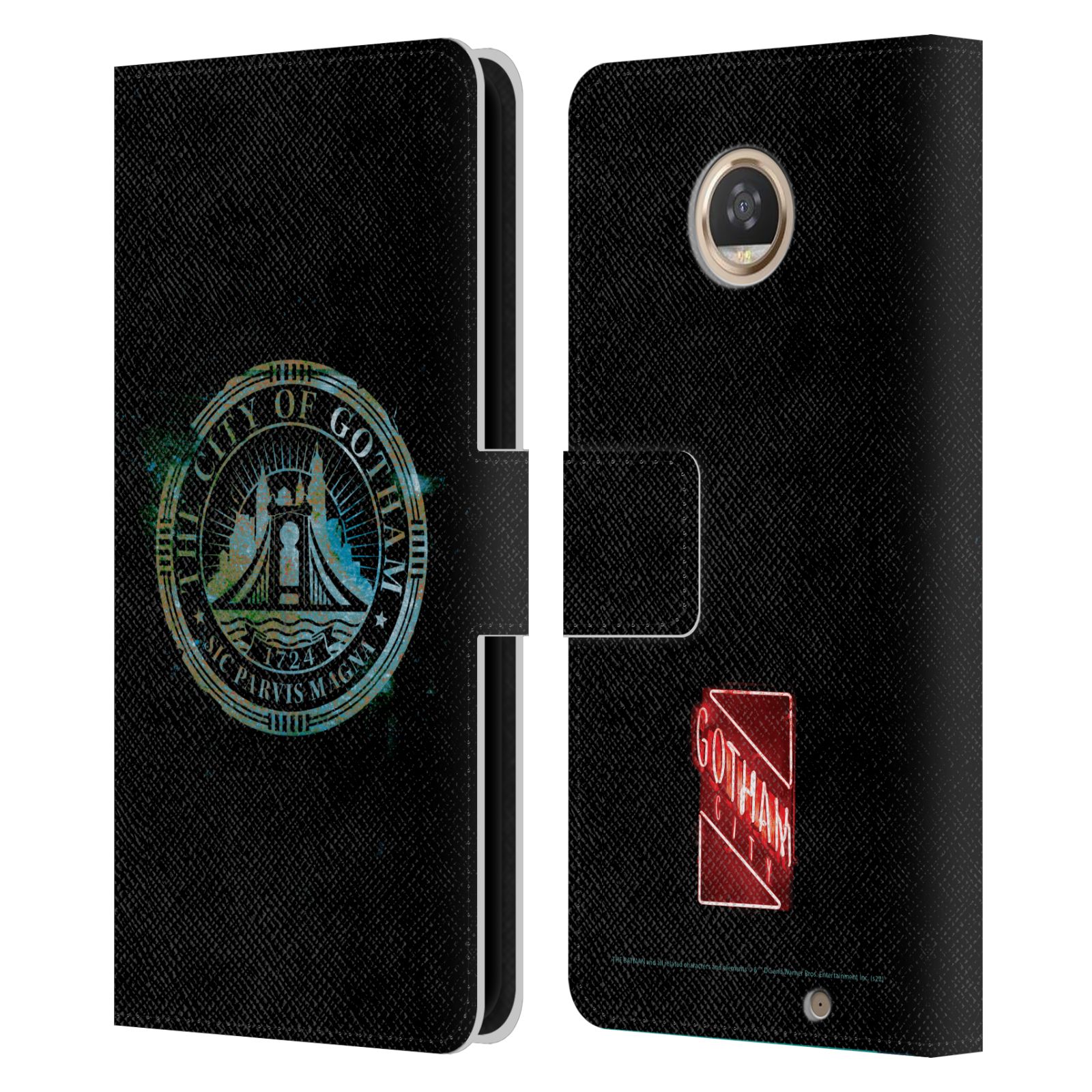 OFFICIAL THE BATMAN NEO-NOIR GRAPHICS LEATHER BOOK CASE FOR MOTOROLA PHONES - Picture 12 of 21