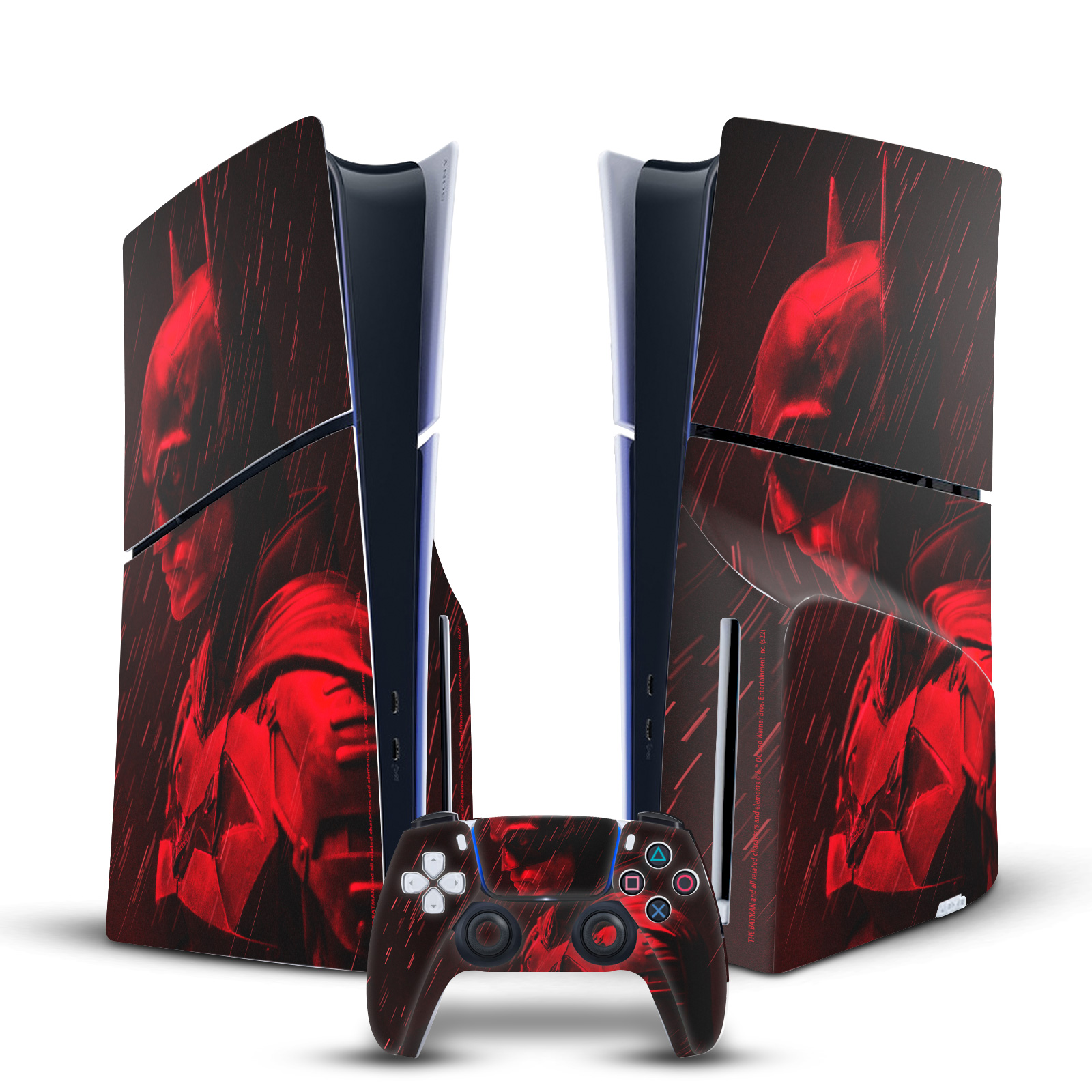 THE BATMAN NEO-NOIR AND POSTERS VINYL SKIN FOR SONY PS5 SLIM DISC EDITION BUNDLE