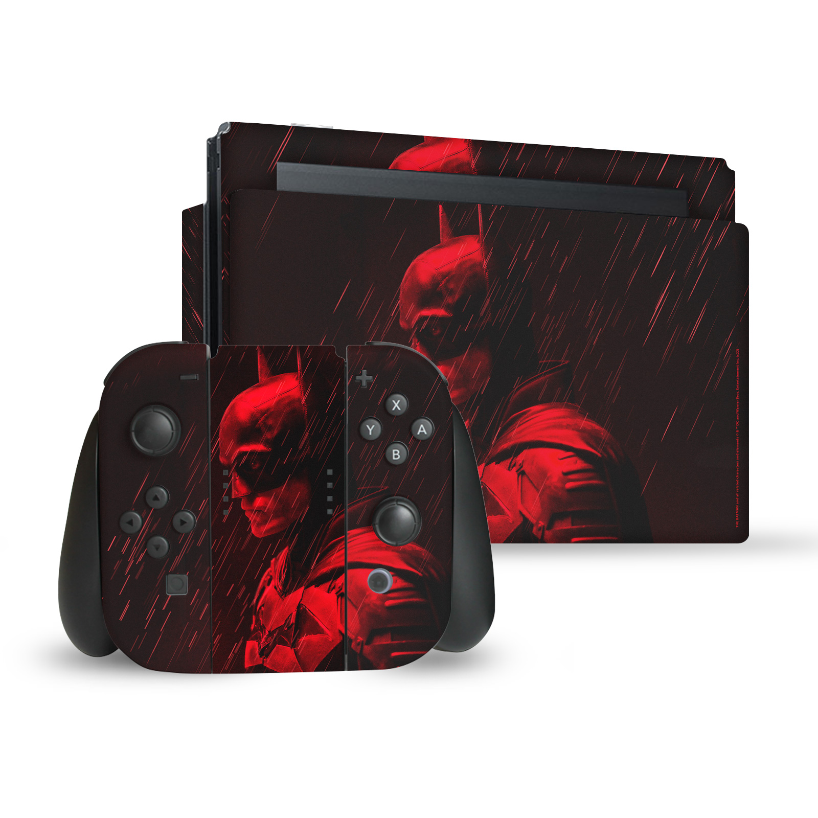 OFFICIAL THE BATMAN NEO-NOIR AND POSTERS VINYL SKIN FOR NINTENDO SWITCH BUNDLE