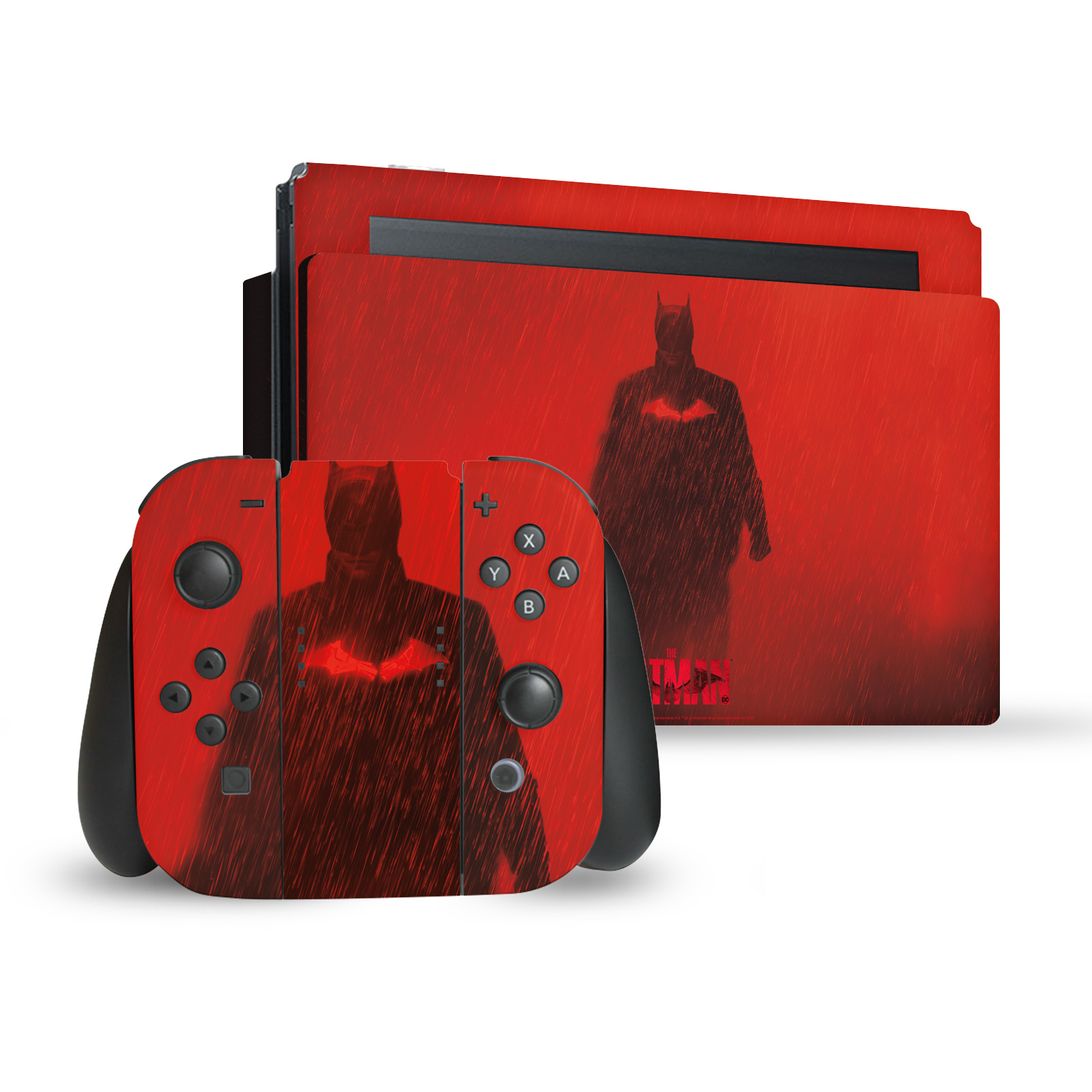 OFFICIAL THE BATMAN NEO-NOIR AND POSTERS VINYL SKIN FOR NINTENDO SWITCH BUNDLE