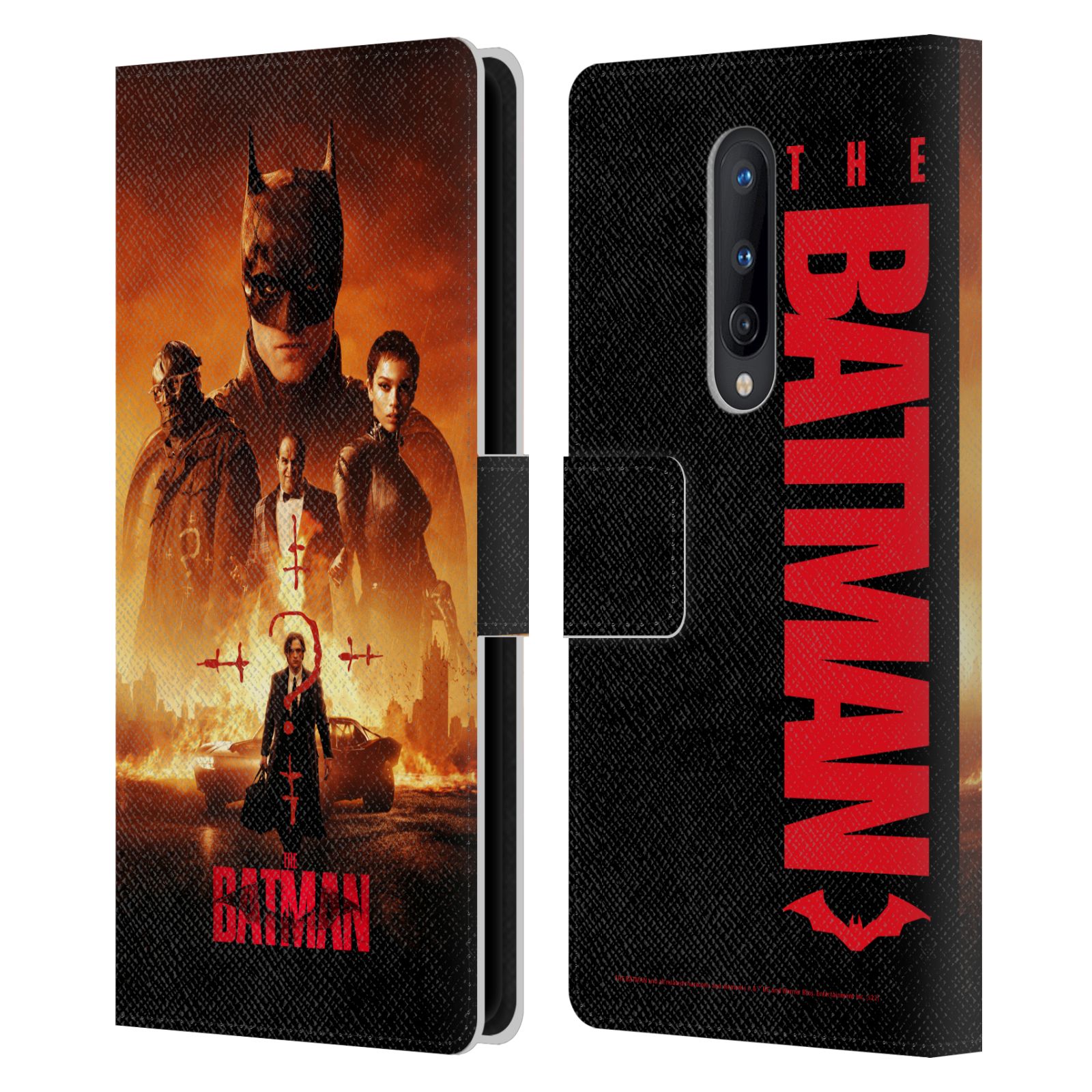 OFFICIAL THE BATMAN POSTERS LEATHER BOOK WALLET CASE FOR BLACKBERRY ONEPLUS - Picture 9 of 14