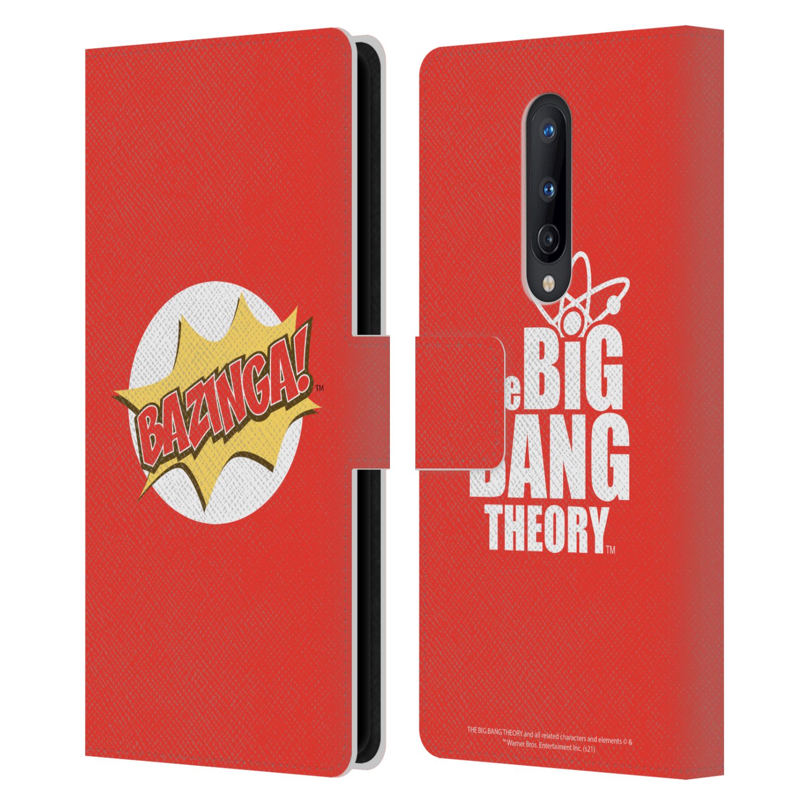 OFFICIAL THE BIG BANG THEORY BAZINGA LEATHER BOOK WALLET CASE FOR ONEPLUS PHONES - 第 9/9 張圖片