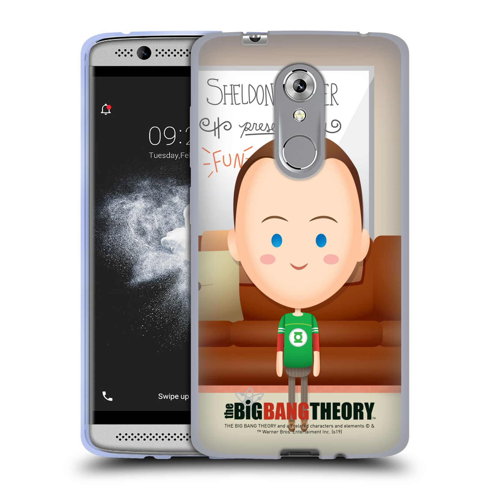 FUNDA DE GEL SUAVE OFICIAL DE LA TEORÍA DEL BIG BANG ARTE DE PERSONAJES PARA TELÉFONOS ZTE - Imagen 8 de 8