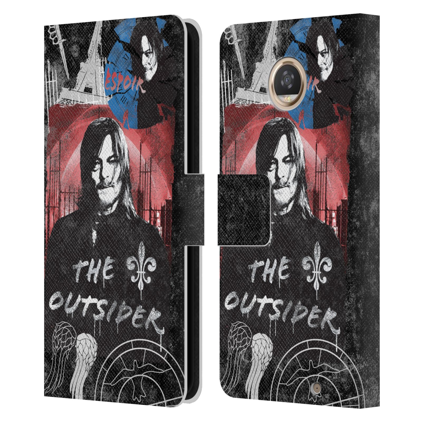 THE WALKING DEAD: DARYL DIXON GRAFIK LEDER BOOK CASE FÜR MOTOROLA HANDYS 2 - Bild 9 von 9