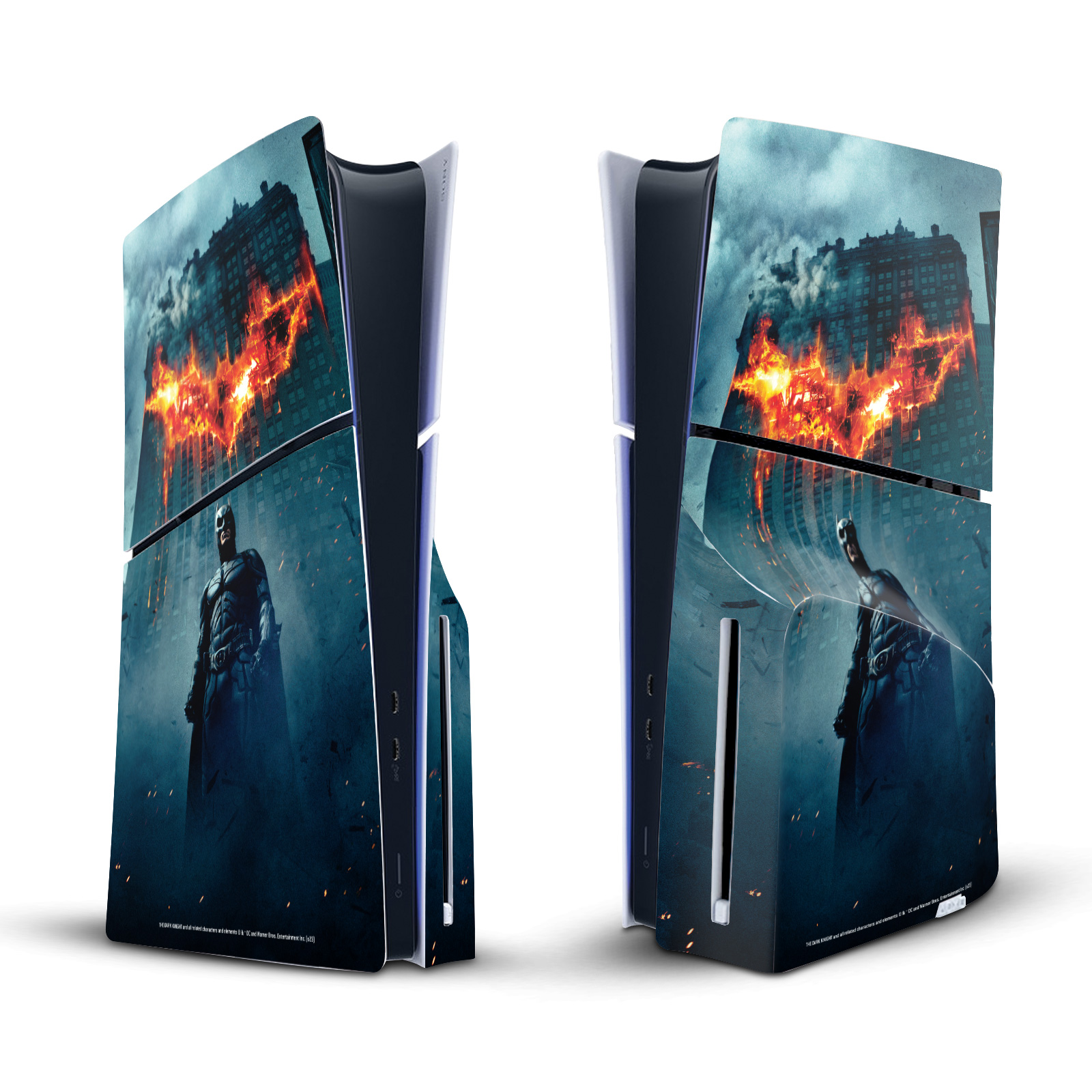 THE DARK KNIGHT KEY ART VINYL SKIN FOR SONY PS5 SLIM DISC EDITION CONSOLE