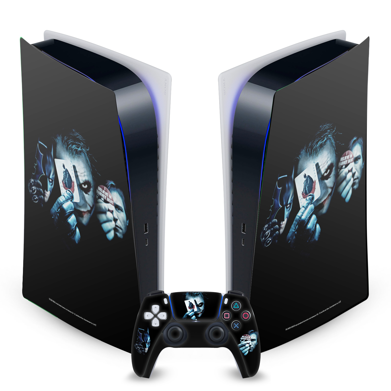 OFFICIAL THE DARK KNIGHT KEY ART VINYL SKIN FOR SONY PS5 DIGITAL EDITION BUNDLE