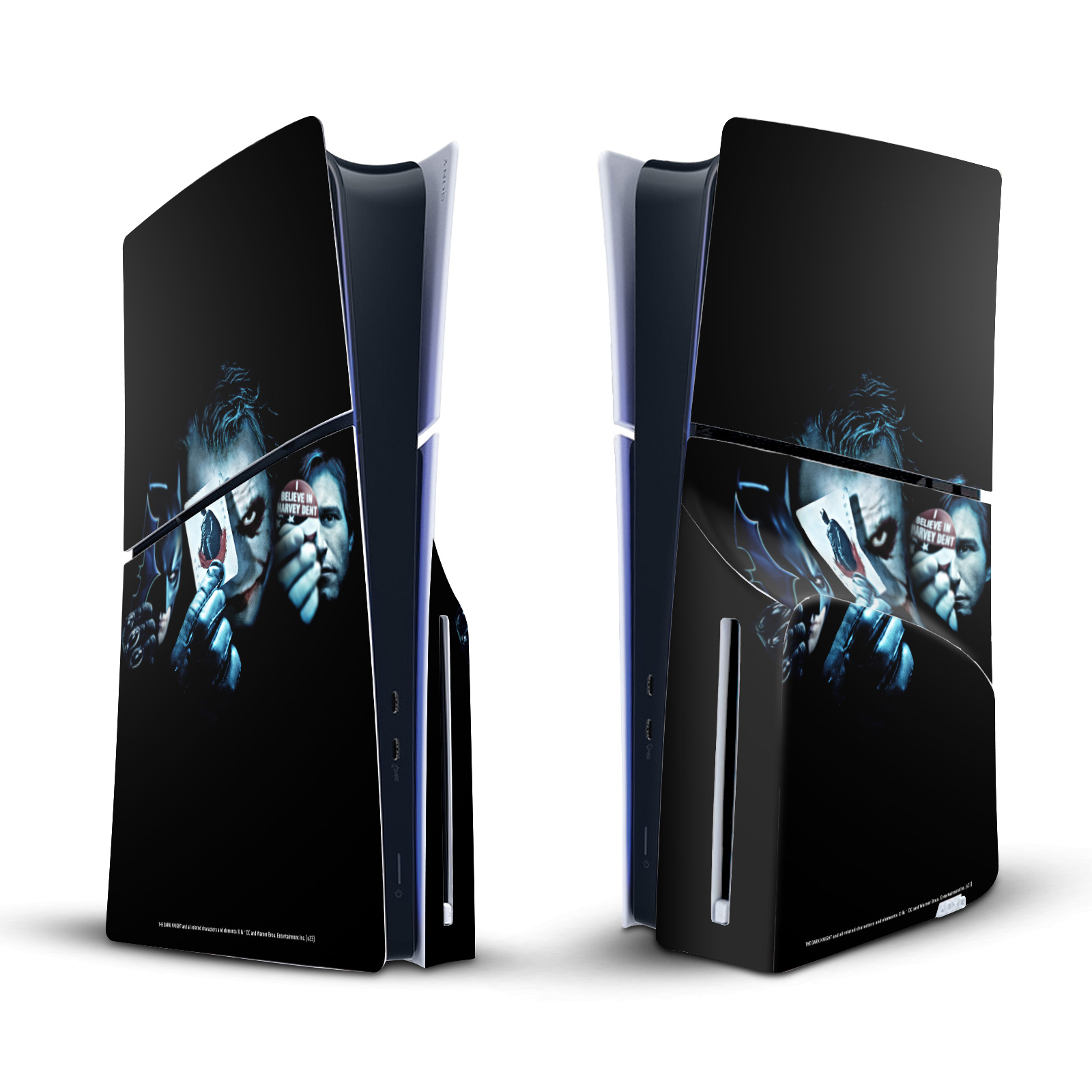 THE DARK KNIGHT KEY ART VINYL SKIN FOR SONY PS5 SLIM DISC EDITION CONSOLE