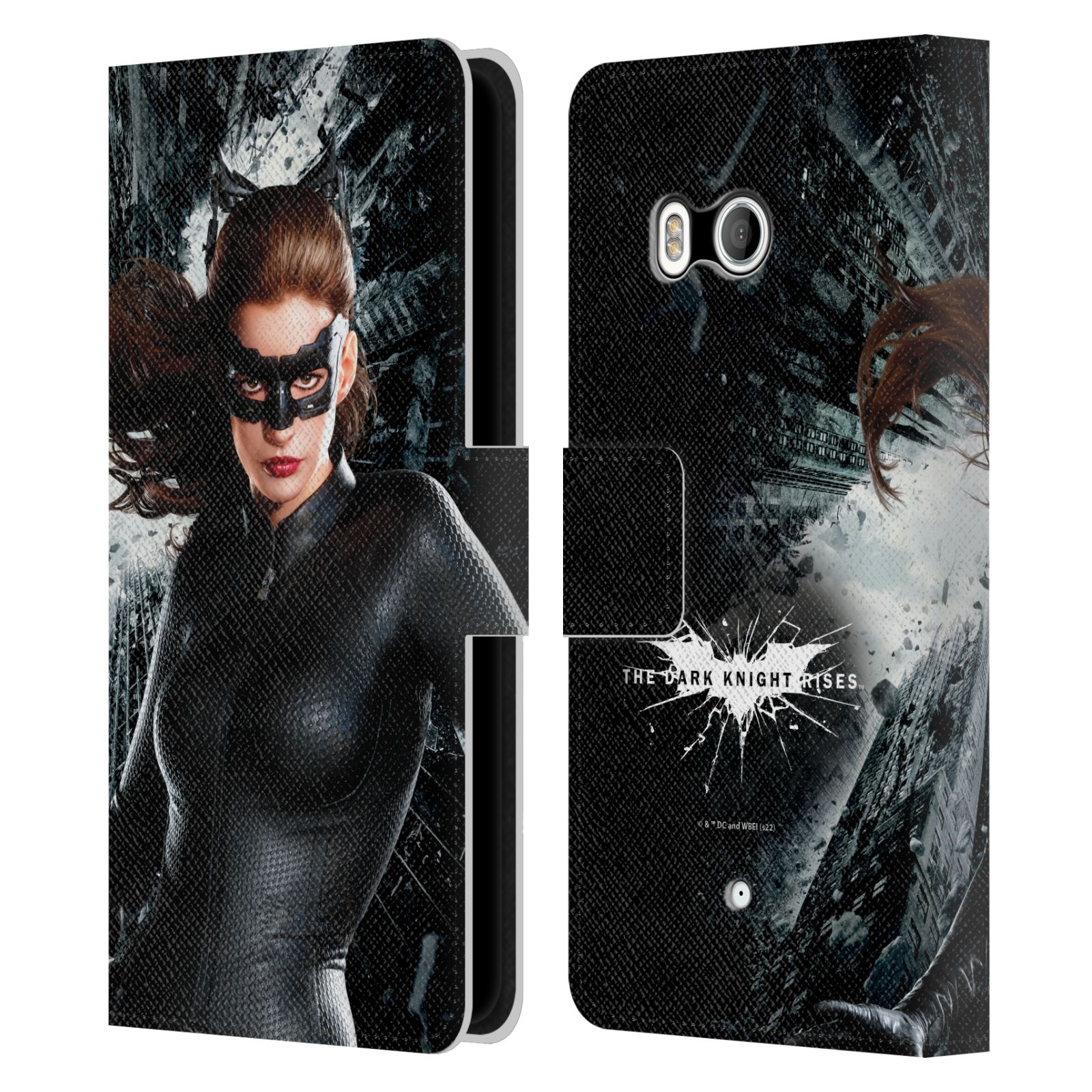 OFFICIAL THE DARK KNIGHT RISES CHARACTER ART LEATHER BOOK CASE FOR HTC PHONES 1 - Picture 7 of 7
