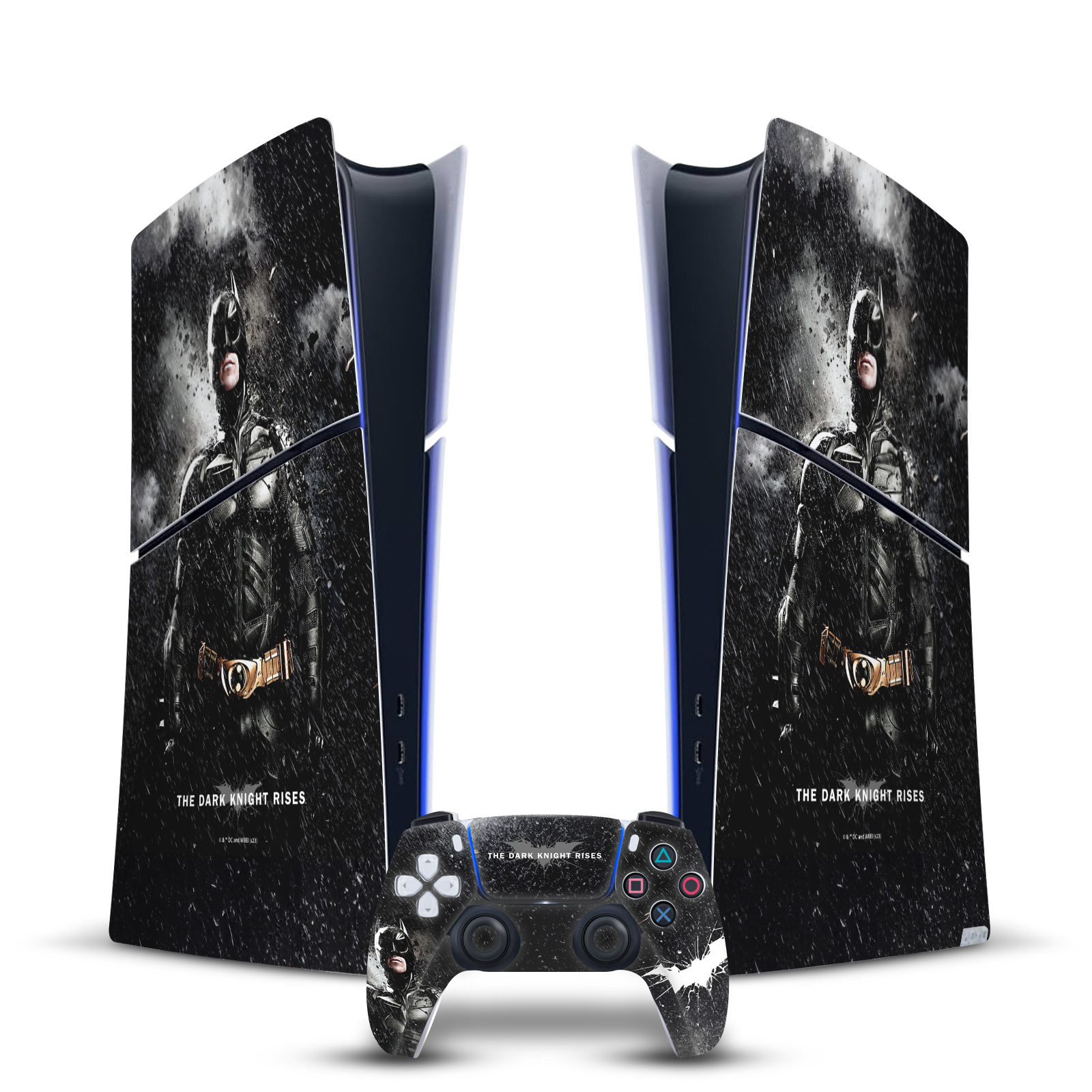 THE DARK KNIGHT RISES KEY ART VINYL SKIN FOR PS5 SLIM/PRO DIGITAL EDITION BUNDLE