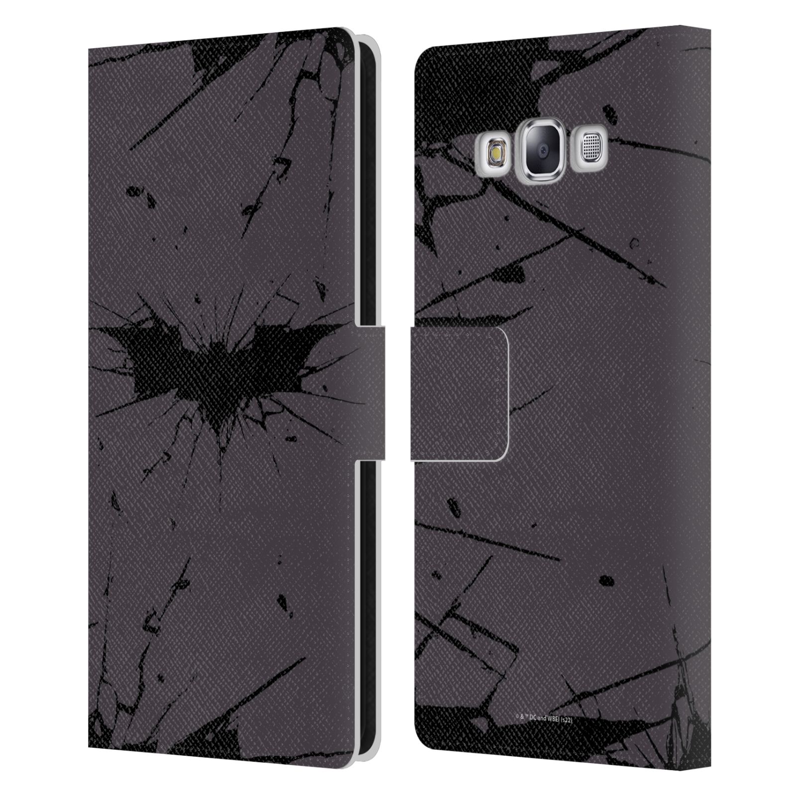 OFFICIAL THE DARK KNIGHT RISES LOGO LEATHER BOOK CASE FOR SAMSUNG PHONES 3 - Picture 7 of 9