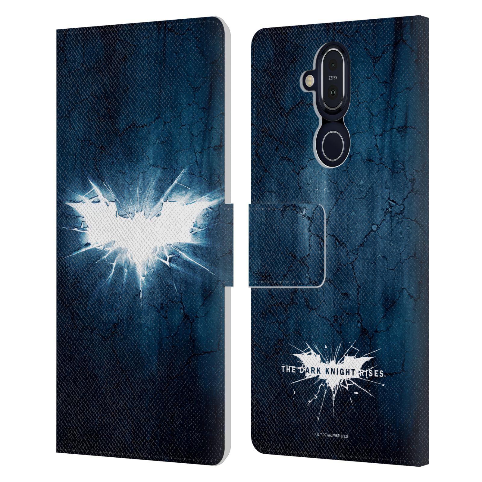 OFFICIAL THE DARK KNIGHT RISES LOGO LEATHER BOOK WALLET CASE FOR NOKIA PHONES - Picture 8 of 9