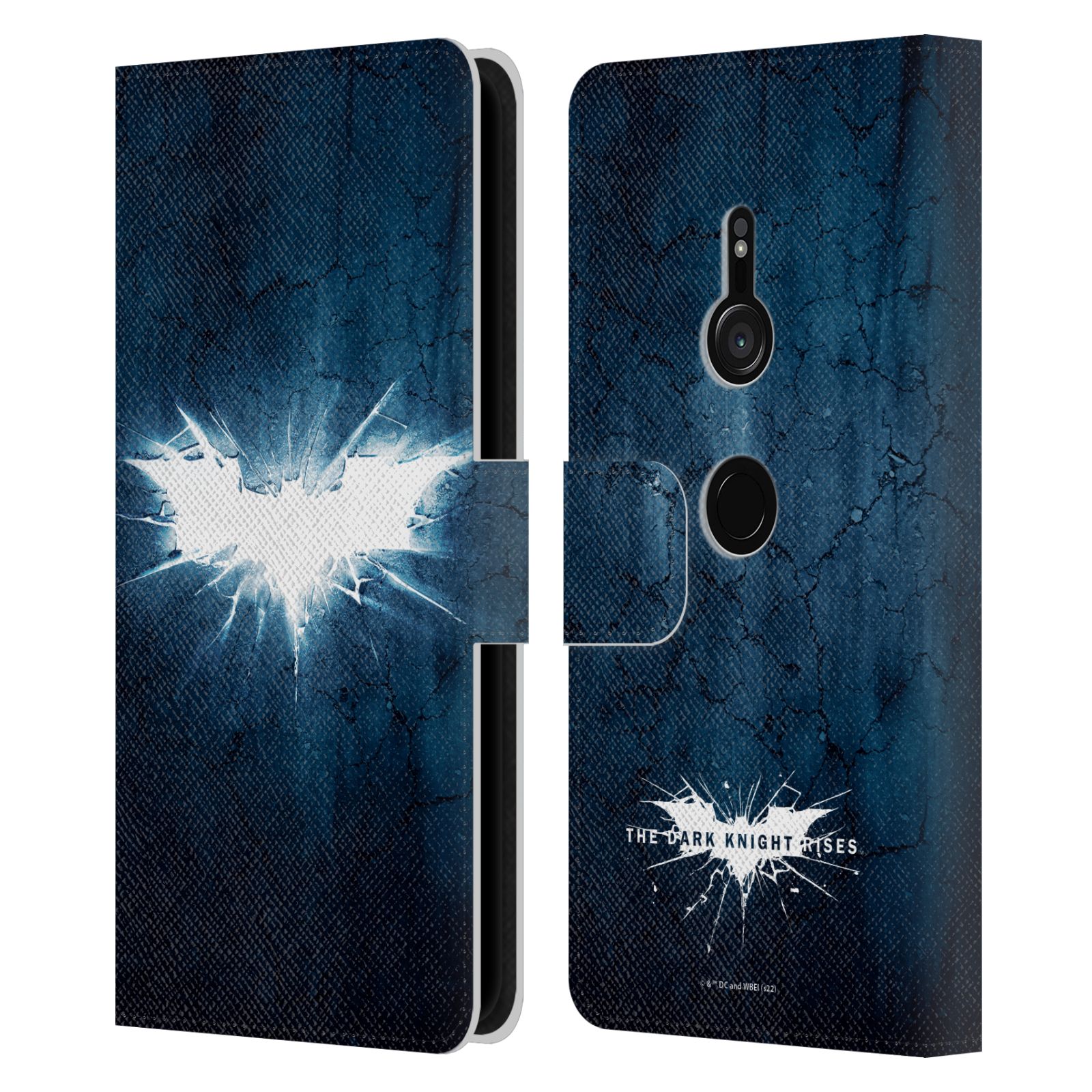 OFFICIAL THE DARK KNIGHT RISES LOGO LEATHER BOOK WALLET CASE FOR SONY PHONES 1 - Picture 8 of 9