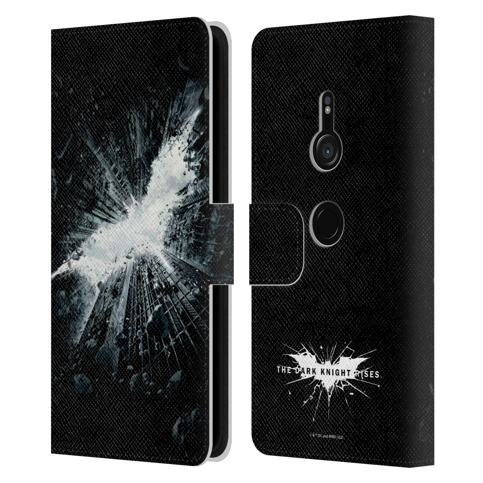 OFFICIAL THE DARK KNIGHT RISES LOGO LEATHER BOOK WALLET CASE FOR SONY PHONES 1 - Picture 9 of 9