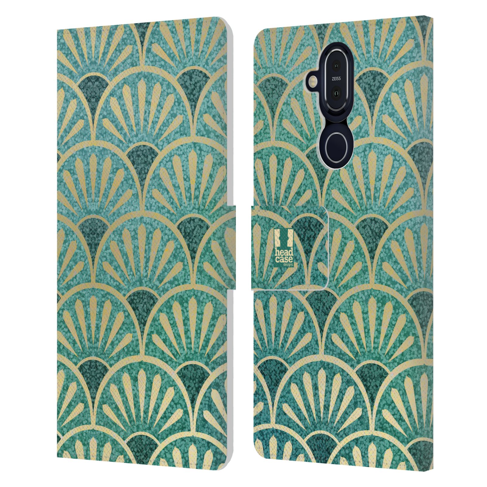 HEAD CASE DESIGNS TEXTURED ART DECO PATTERNS LEATHER BOOK CASE FOR NOKIA PHONES - Picture 7 of 10