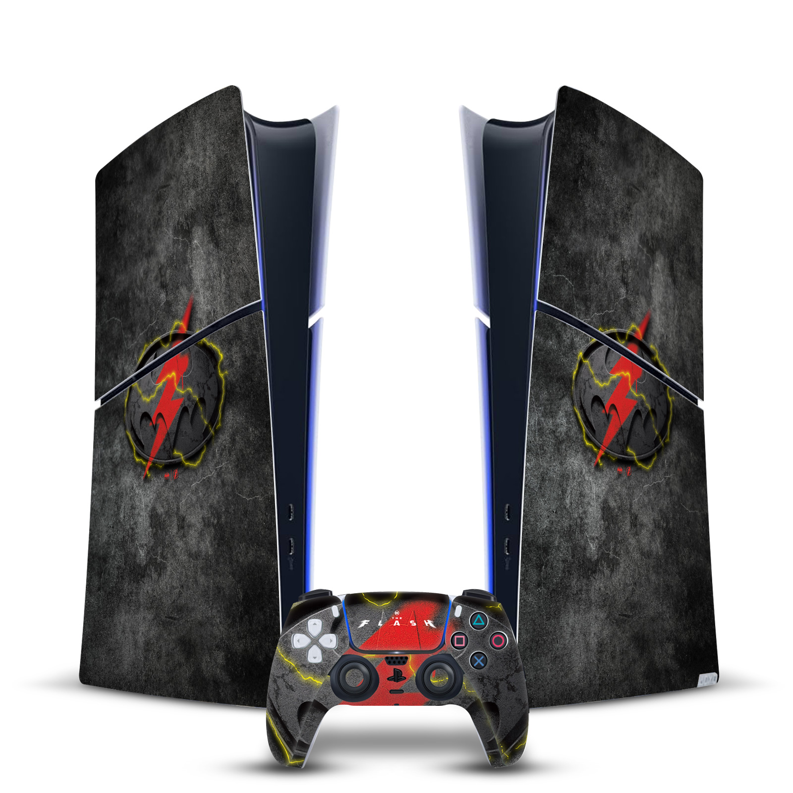 THE FLASH 2023 GRAPHIC ART VINYL SKIN FOR PS5 SLIM DIGITAL CONSOLE & CONTROLLER