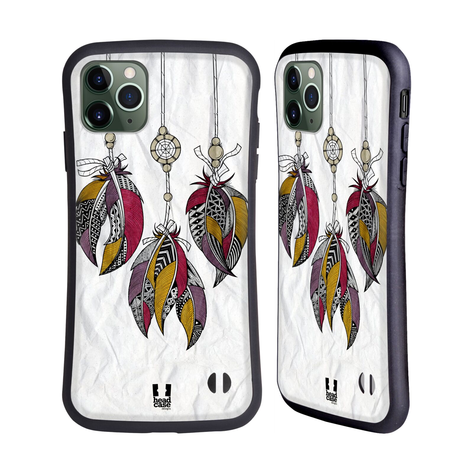 FUNDA HÍBRIDA HEAD CASE DESIGNS PLUMAS TRIBALES PARA TELÉFONOS APPLE iPHONES - Imagen 10 de 12