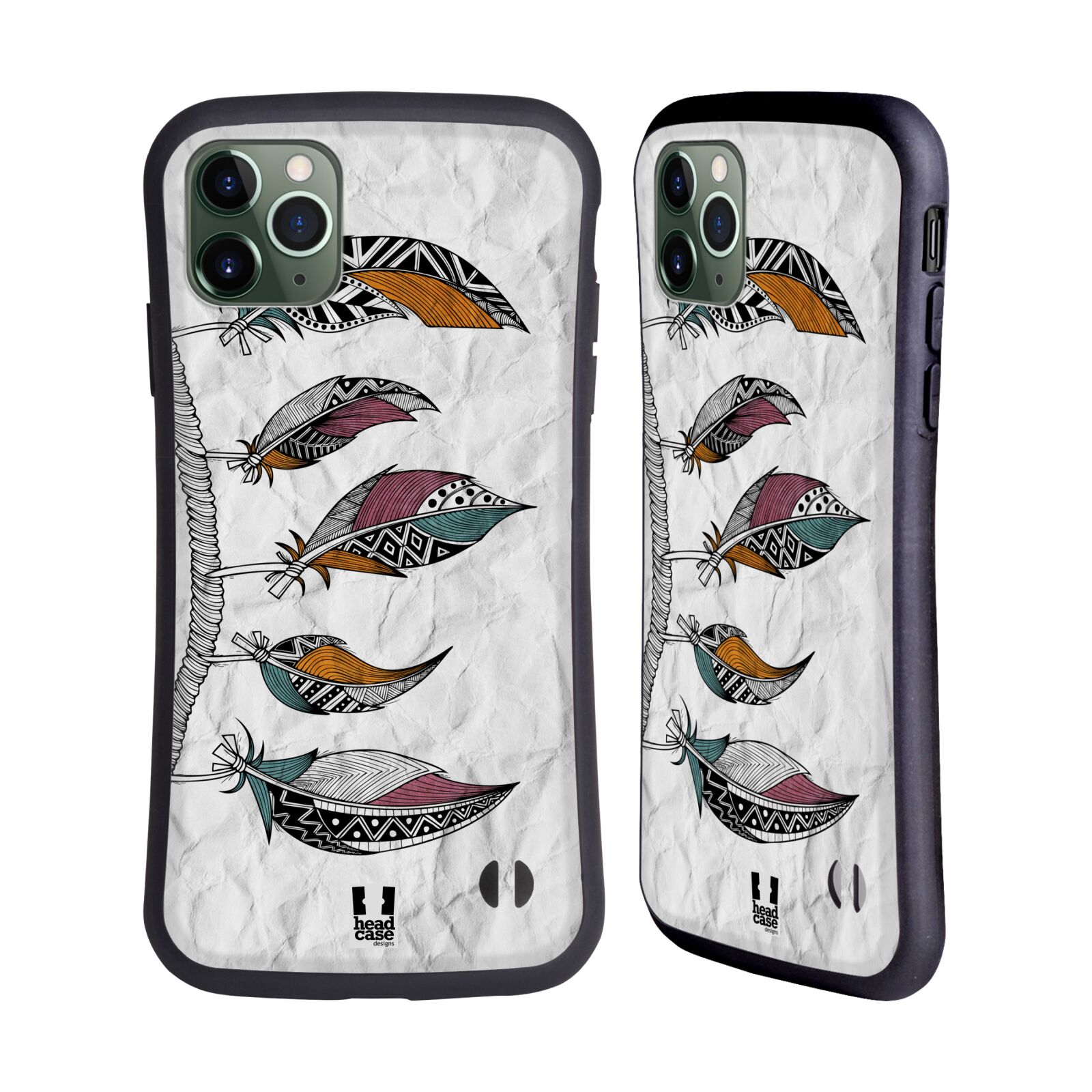 FUNDA HÍBRIDA HEAD CASE DESIGNS PLUMAS TRIBALES PARA TELÉFONOS APPLE iPHONES - Imagen 11 de 12