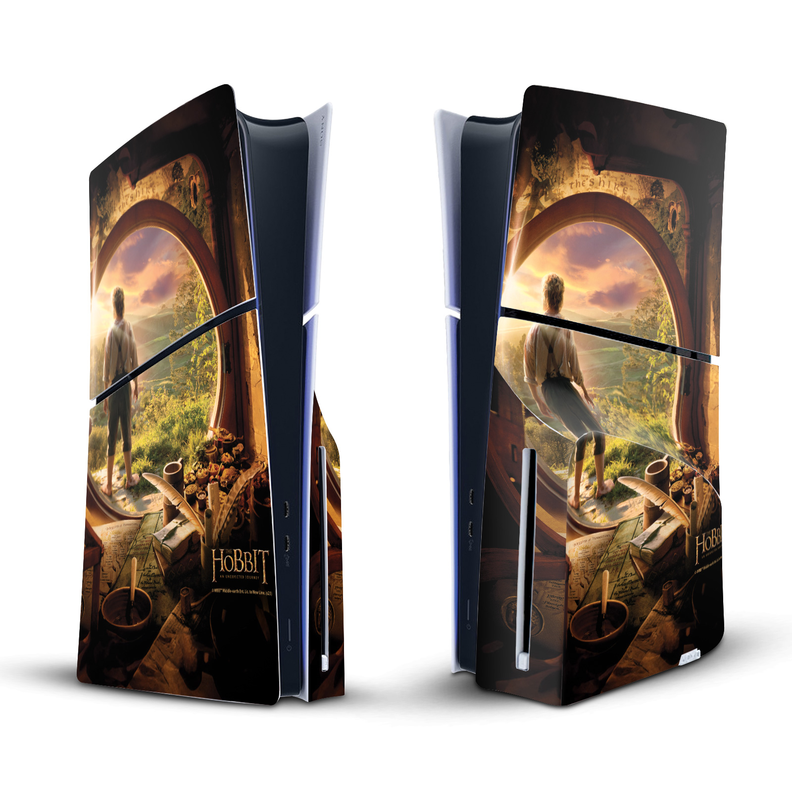 THE HOBBIT AN UNEXPECTED JOURNEY KEY ART SKIN SONY PS5 SLIM DISC EDITION CONSOLE