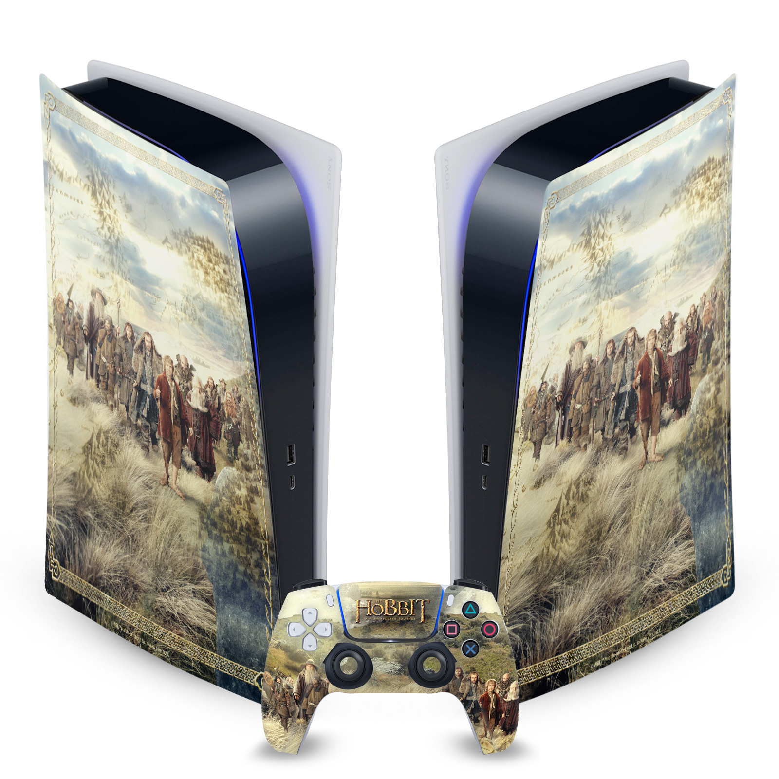 THE HOBBIT AN UNEXPECTED JOURNEY ART VINYL SKIN SONY PS5 DIGITAL EDITION BUNDLE