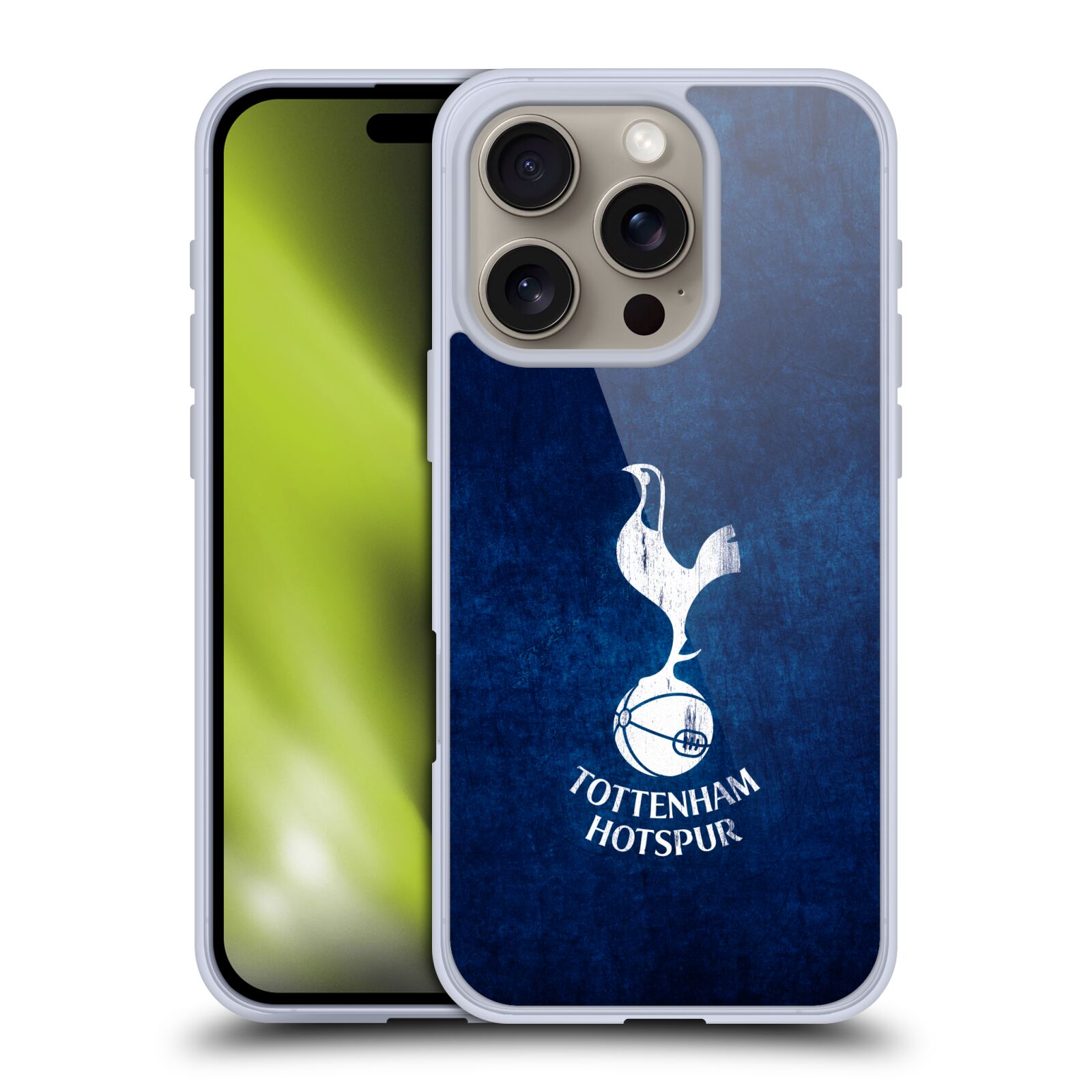 Silikonové lesklé pouzdro Apple iPhone 16 Pro - Tottenham Hotspur F.C. (Lesklý silikonový kryt, obal, pouzdro na mobilní telefon Apple iPhone 16 Pro s licencovaným motivem Tottenham Hotspur F.C.)