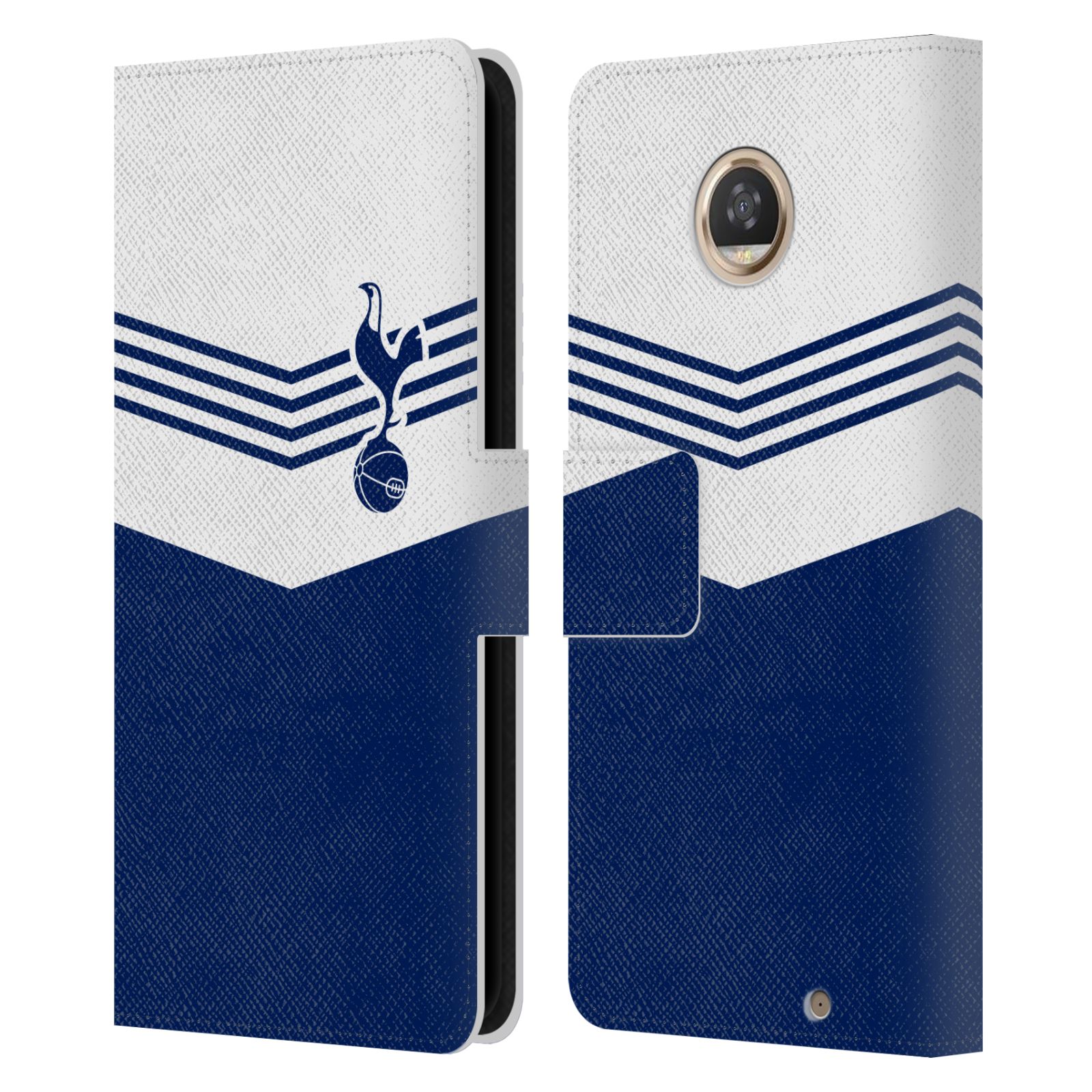 OFFICIAL TOTTENHAM HOTSPUR F.C. BADGE LEATHER BOOK CASE FOR MOTOROLA PHONES - Picture 7 of 22