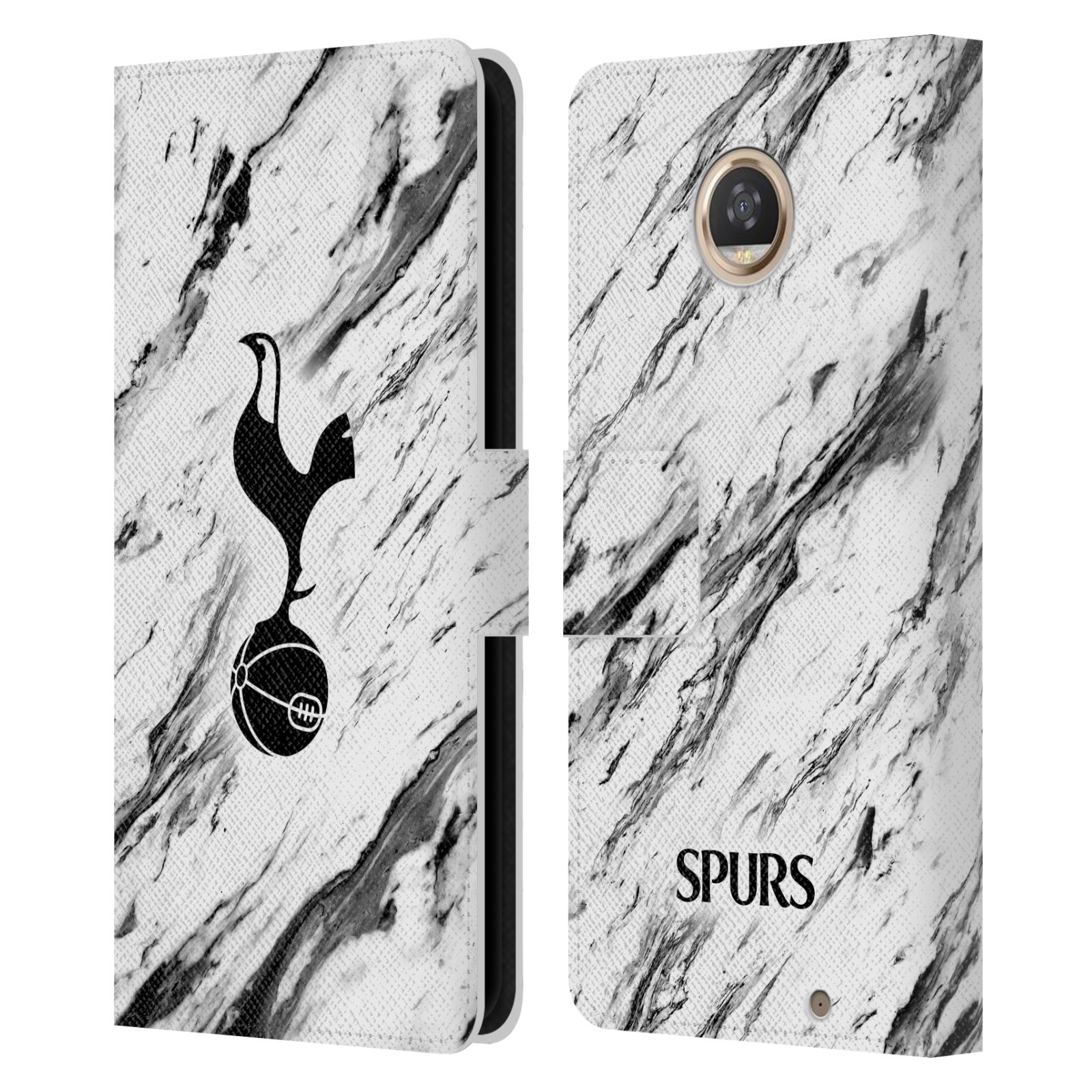 OFFICIAL TOTTENHAM HOTSPUR F.C. BADGE LEATHER BOOK CASE FOR MOTOROLA PHONES - Picture 9 of 22
