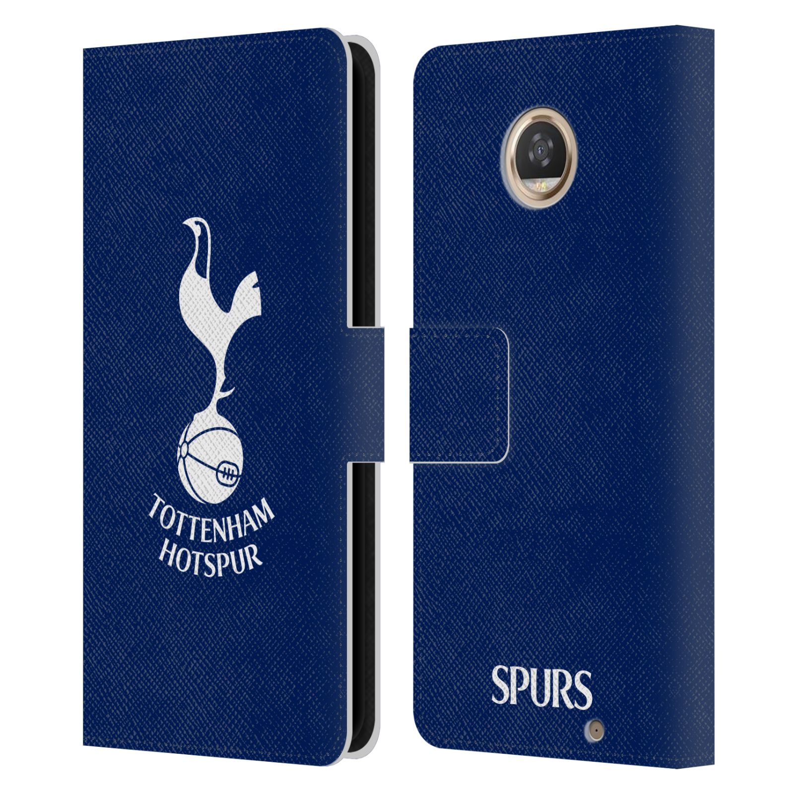 OFFICIAL TOTTENHAM HOTSPUR F.C. BADGE LEATHER BOOK CASE FOR MOTOROLA PHONES - Picture 13 of 22