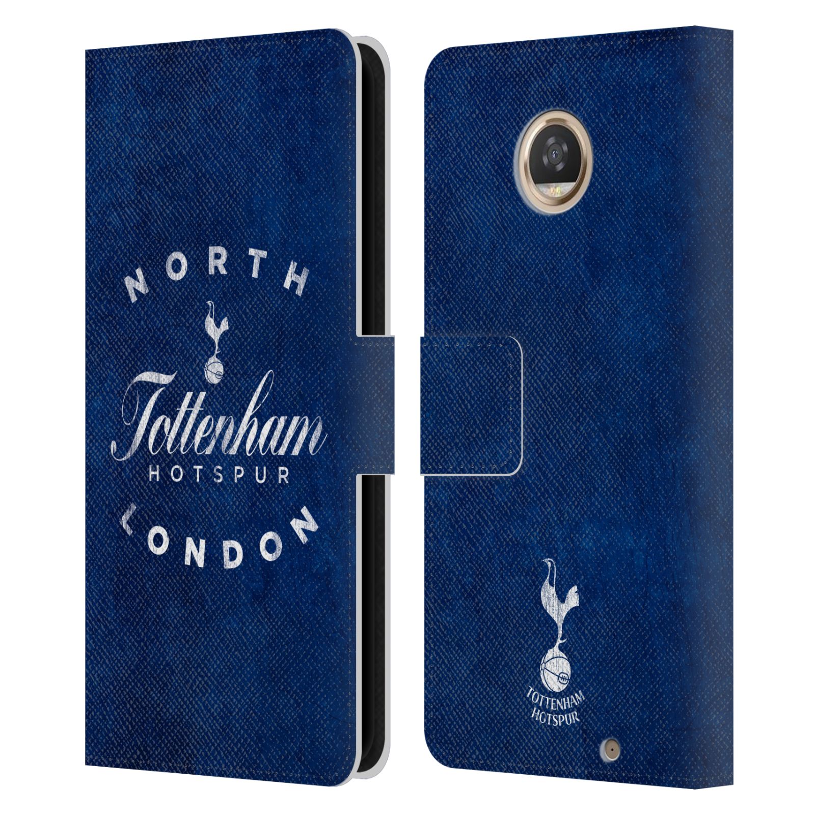 OFFICIAL TOTTENHAM HOTSPUR F.C. BADGE LEATHER BOOK CASE FOR MOTOROLA PHONES - Picture 17 of 22