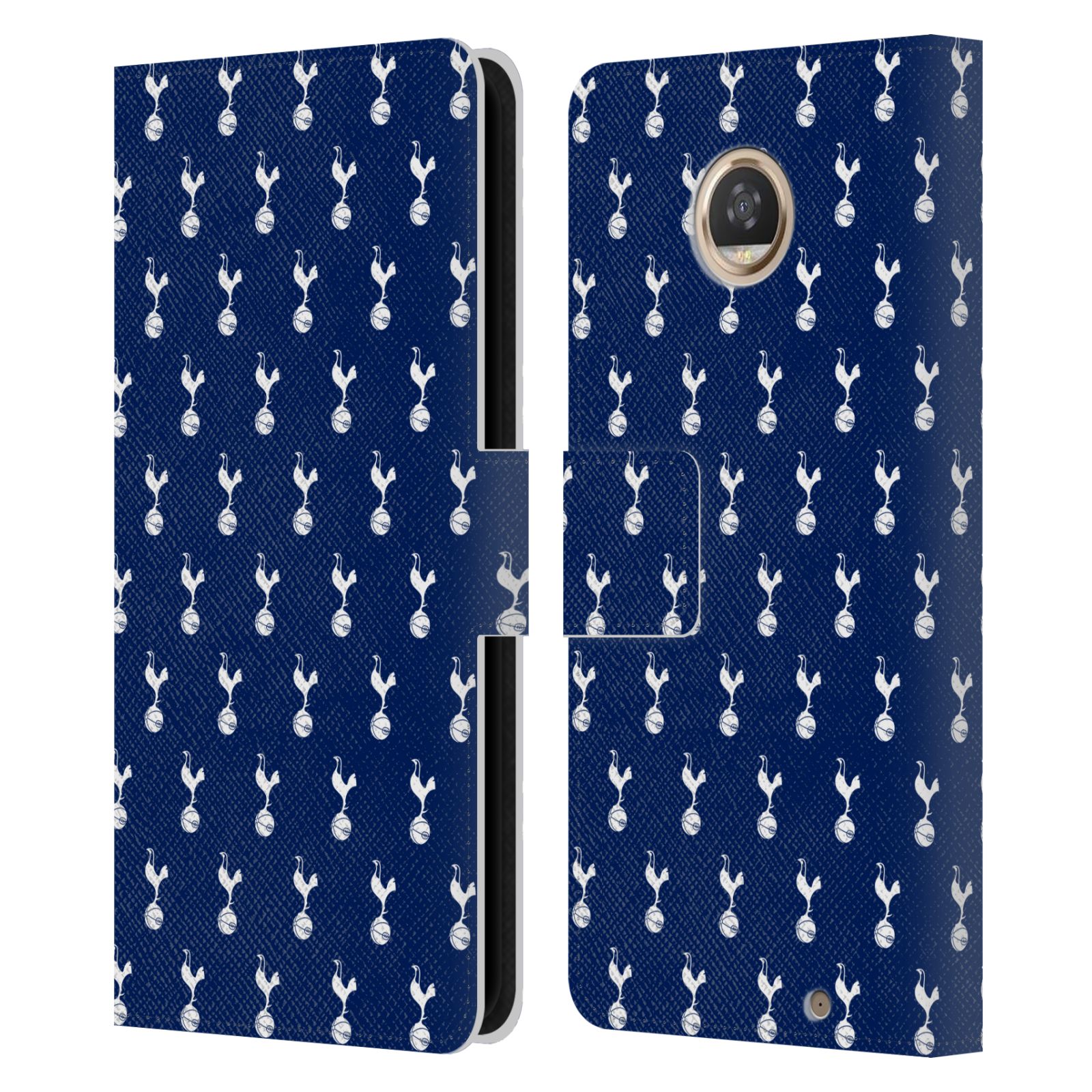 OFFICIAL TOTTENHAM HOTSPUR F.C. BADGE LEATHER BOOK CASE FOR MOTOROLA PHONES - Picture 19 of 22