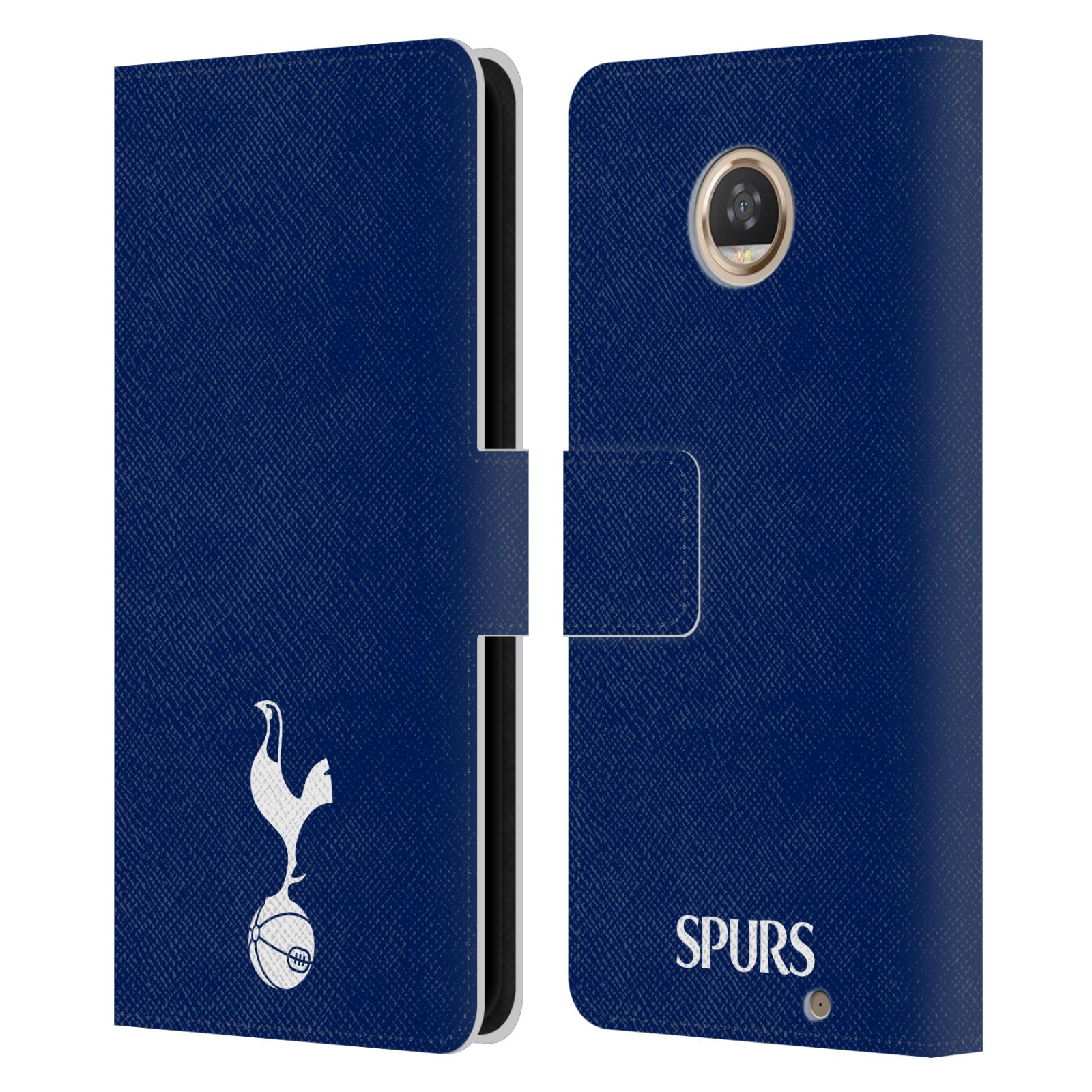 OFFICIAL TOTTENHAM HOTSPUR F.C. BADGE LEATHER BOOK CASE FOR MOTOROLA PHONES - Picture 20 of 22