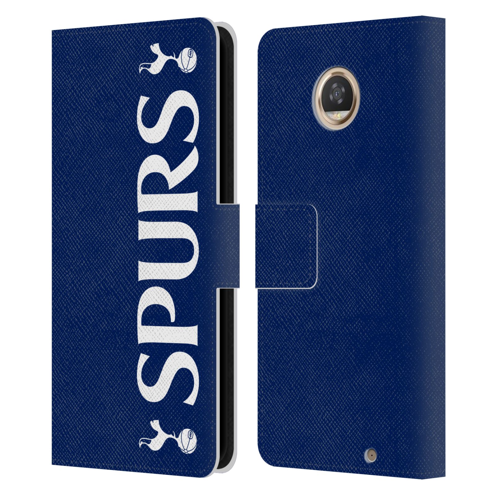 OFFICIAL TOTTENHAM HOTSPUR F.C. BADGE LEATHER BOOK CASE FOR MOTOROLA PHONES - Picture 21 of 22