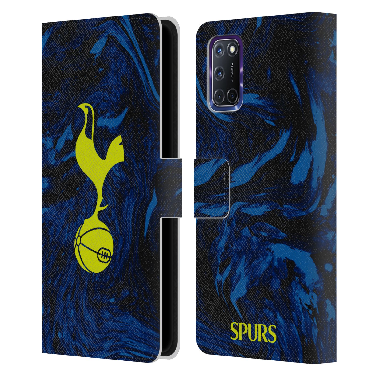 TOTTENHAM HOTSPUR F.C. 2021/22 BADGE KIT LEATHER BOOK CASE FOR OPPO PHONES - Picture 7 of 8