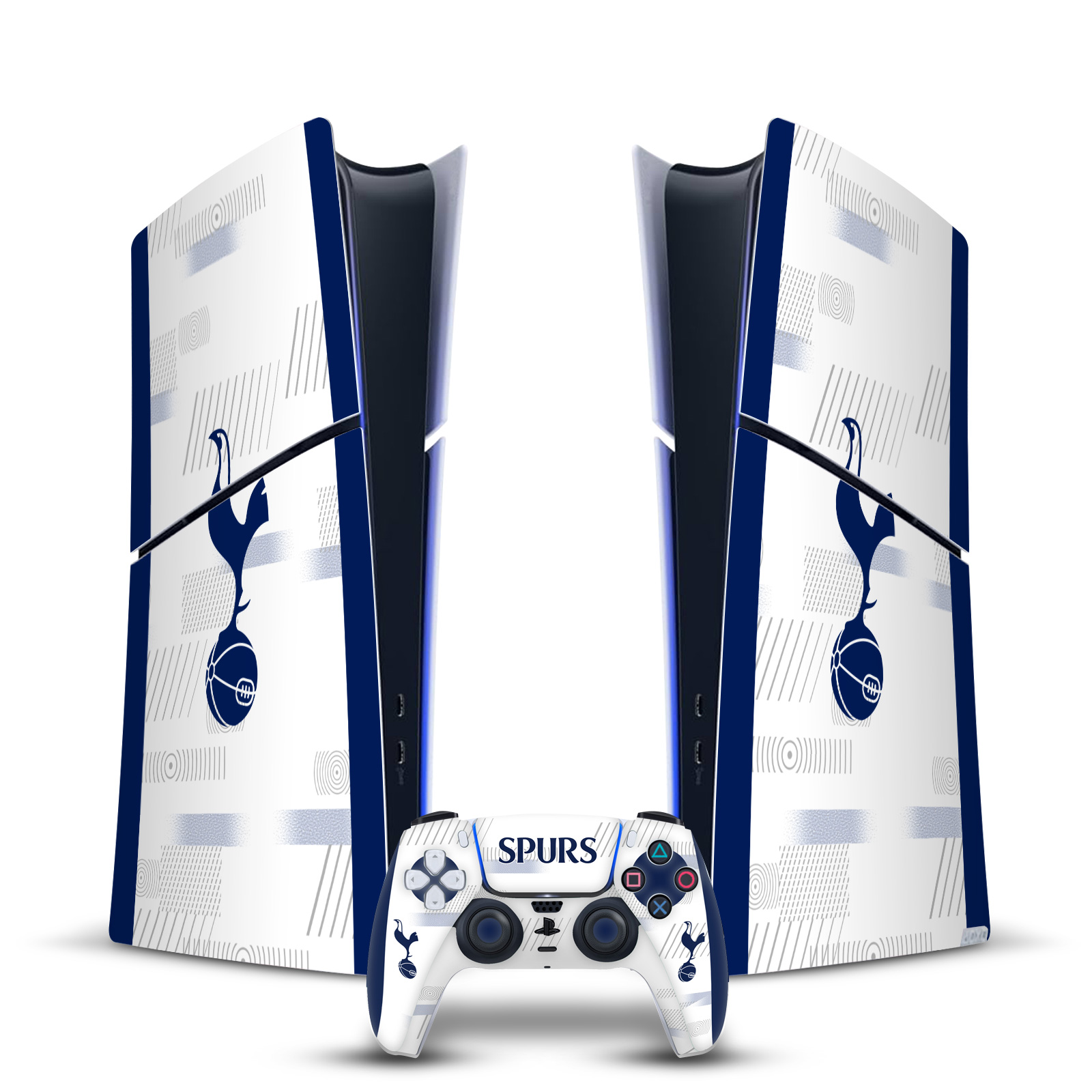 TOTTENHAM HOTSPUR F.C. 2023/24 BADGE VINYL SKIN FOR PS5 SLIM DIGITAL BUNDLE