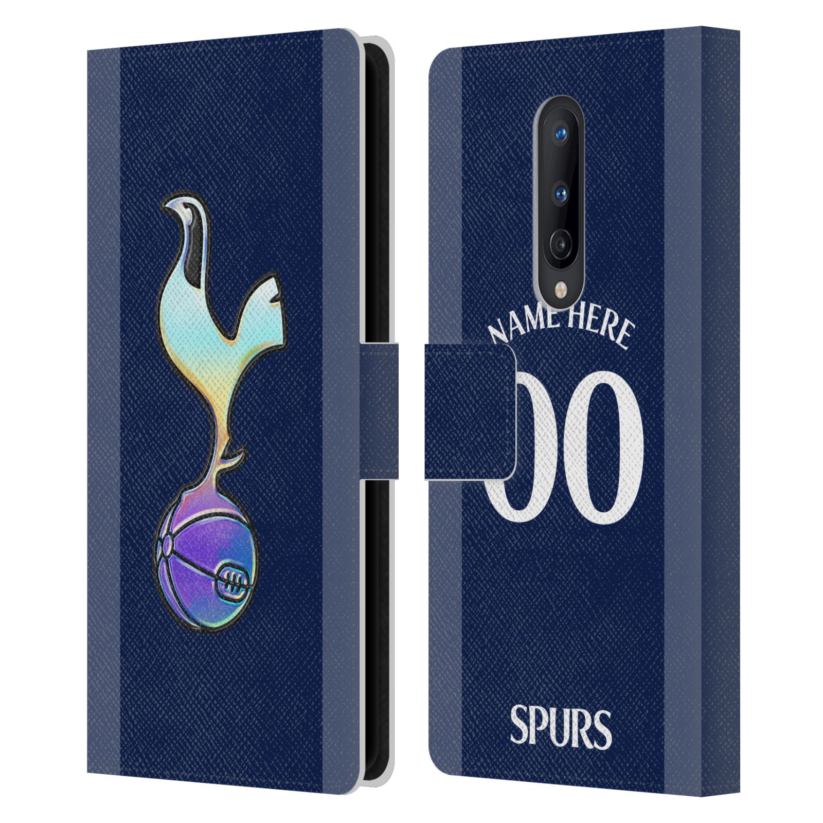 CUSTOM TOTTENHAM HOTSPUR F.C. 2023/24 BADGE LEATHER BOOK CASE FOR ONEPLUS PHONES - Picture 7 of 8