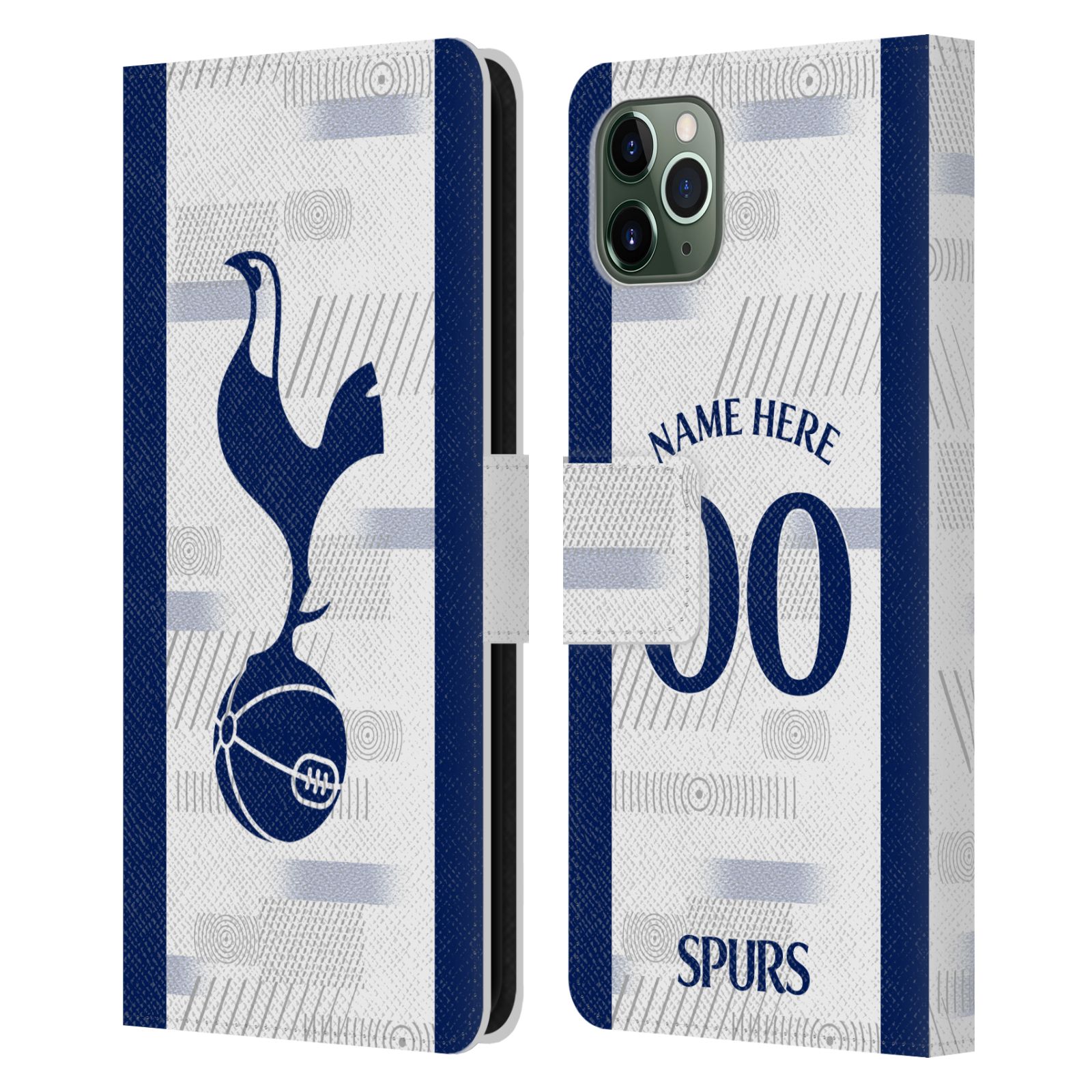 CUSTOM TOTTENHAM HOTSPUR F.C. 2023/24 BADGE LEATHER BOOK CASE FOR APPLE iPHONE - Picture 8 of 8