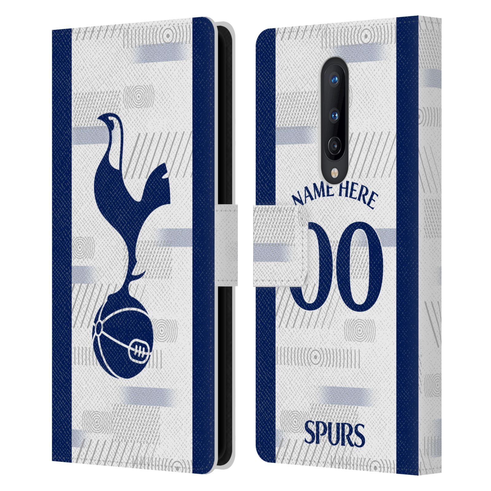 CUSTOM TOTTENHAM HOTSPUR F.C. 2023/24 BADGE LEATHER BOOK CASE FOR ONEPLUS PHONES - Picture 8 of 8